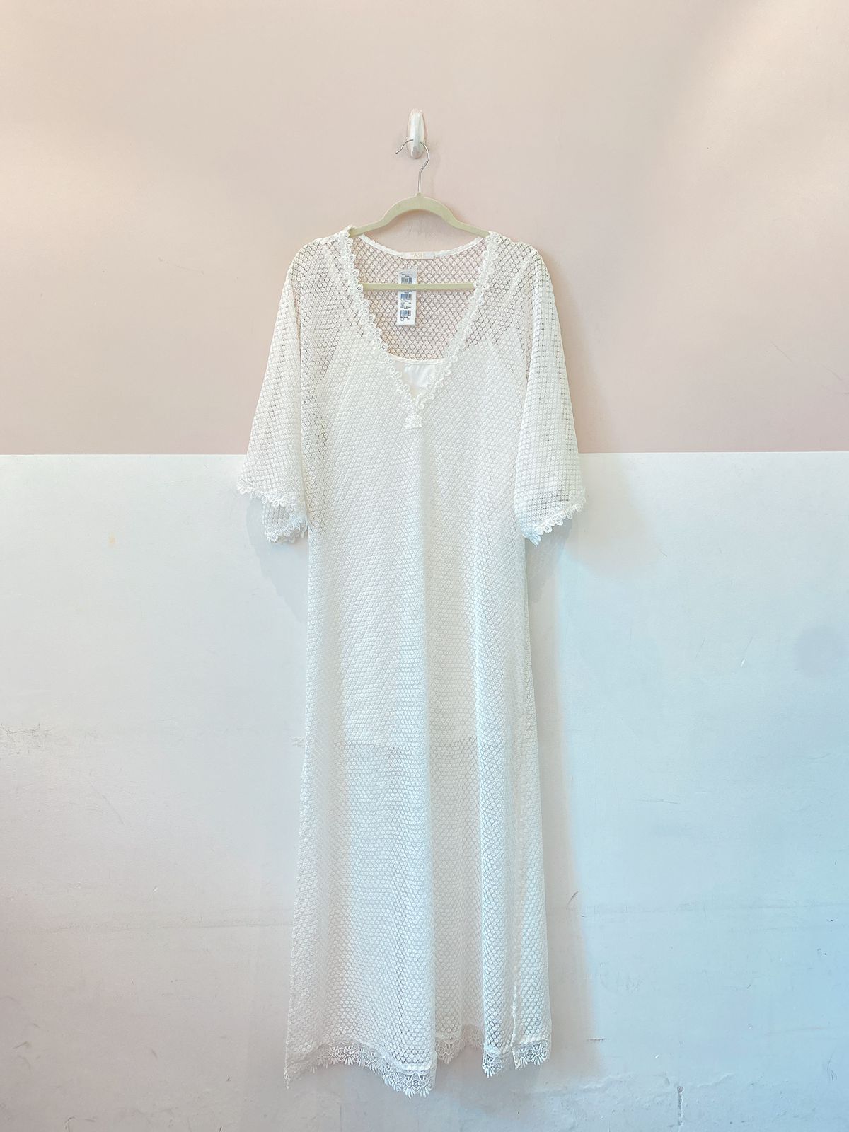 Kaftan branco renda Tashi P/M