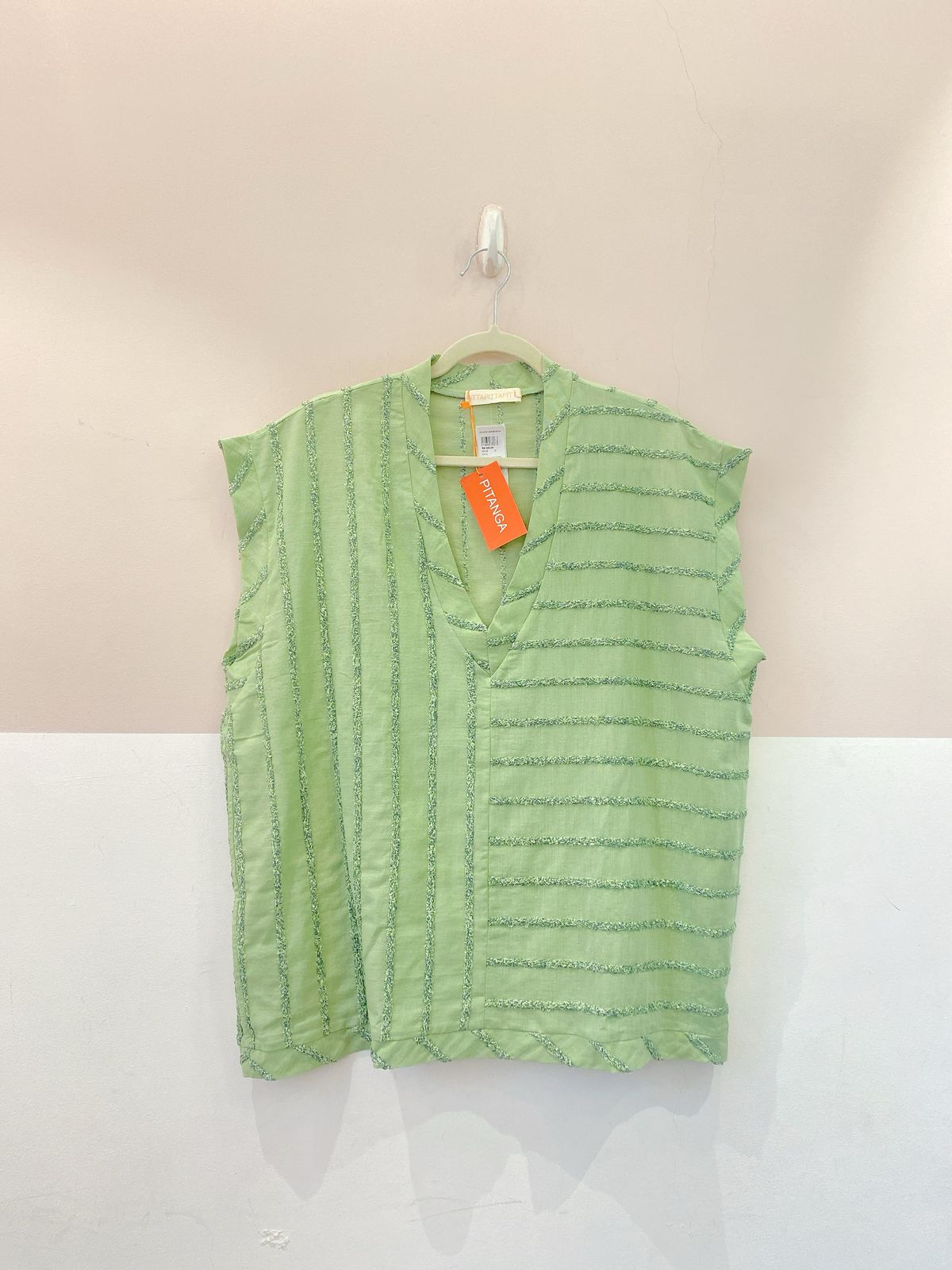 Colete verde sítio Pitta U
