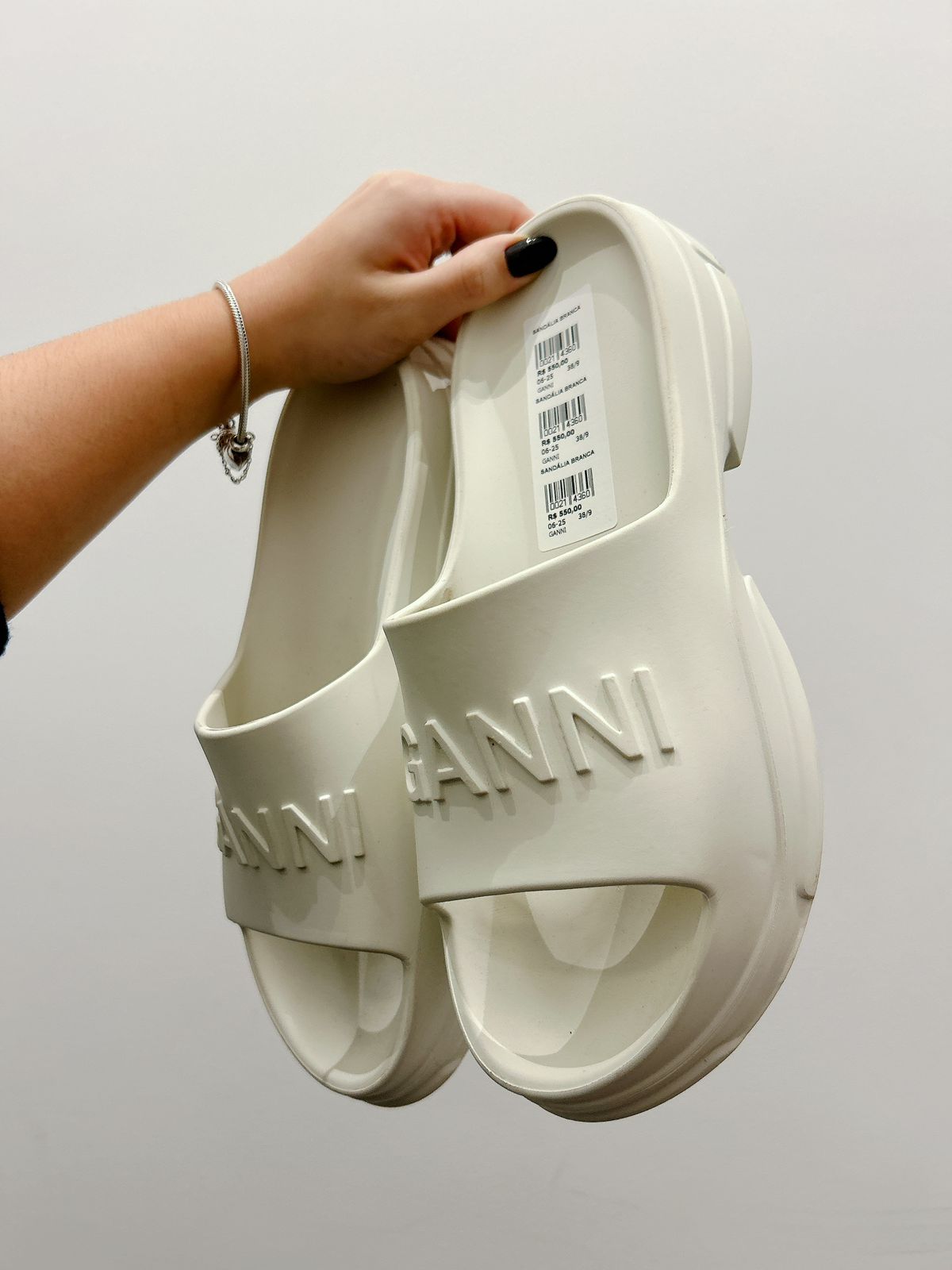 Sandália branca Ganni 38/39
