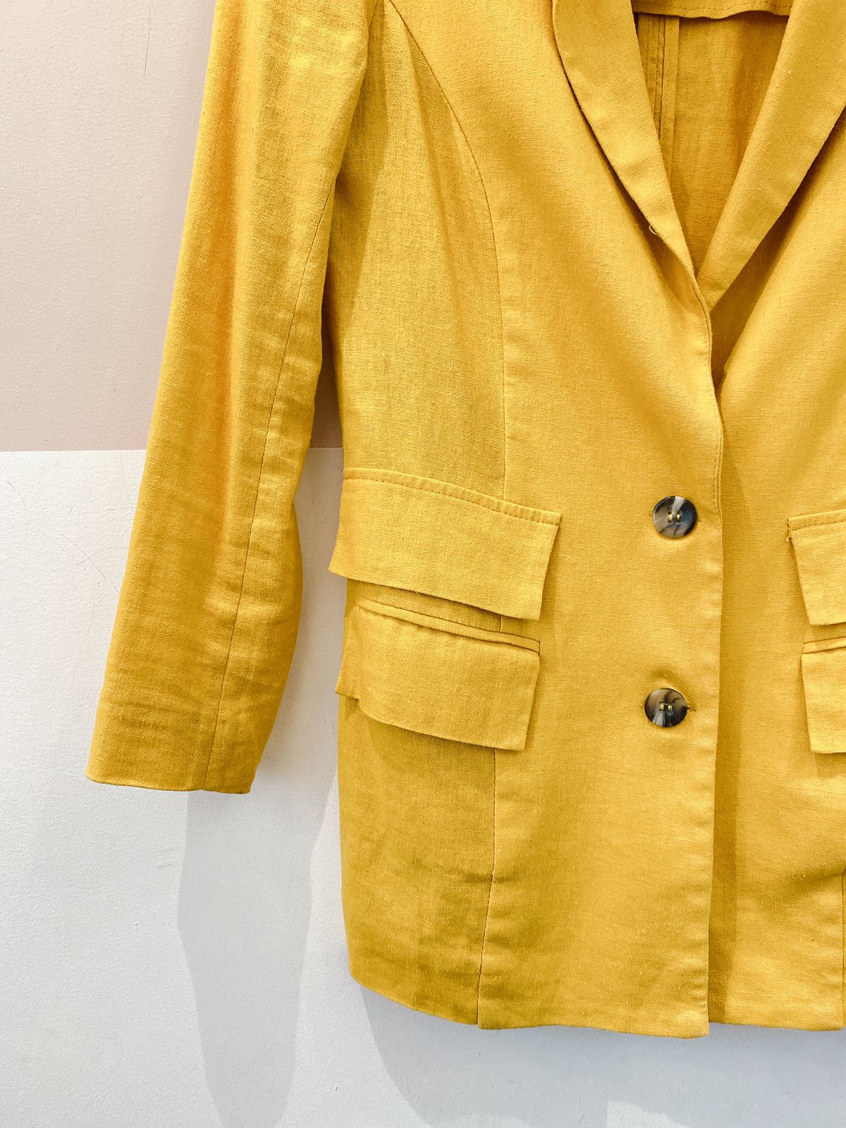 Blazer mostarda linho BY NV PP