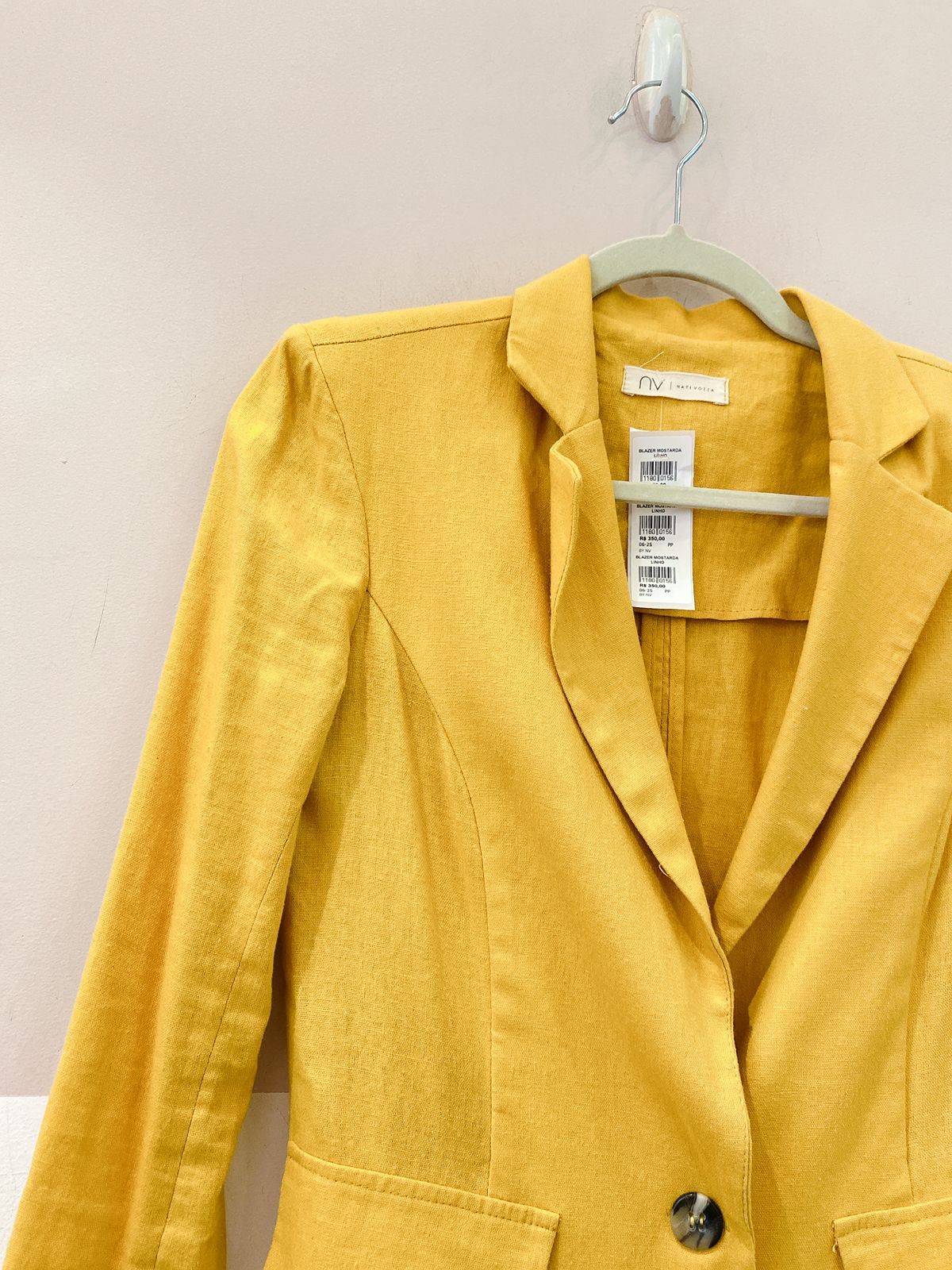 Blazer mostarda linho BY NV PP