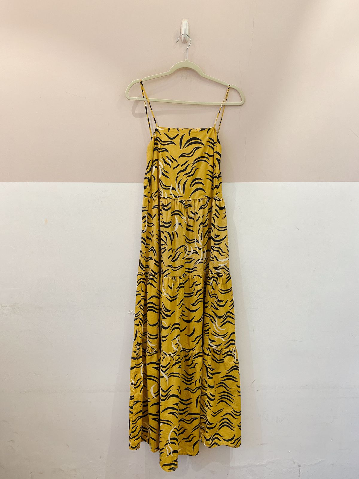 Vestido midi mostarda Animale 36