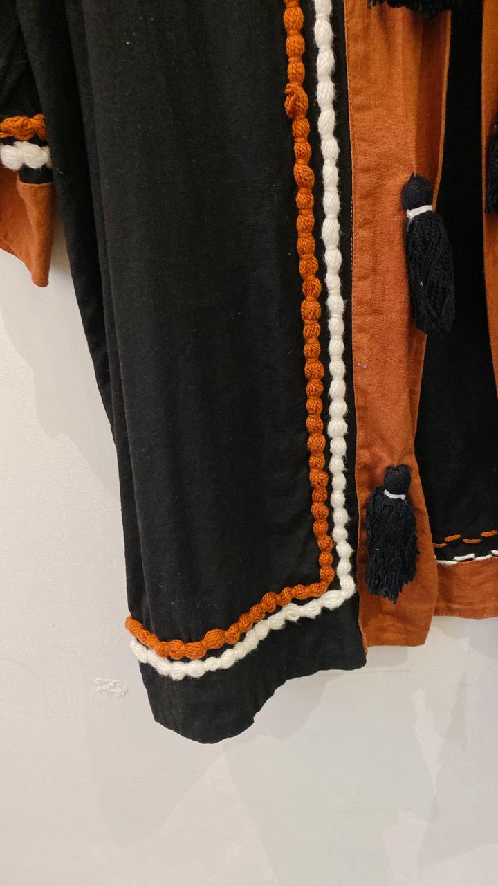 Kimono preto/ marrom Valônia Veras M