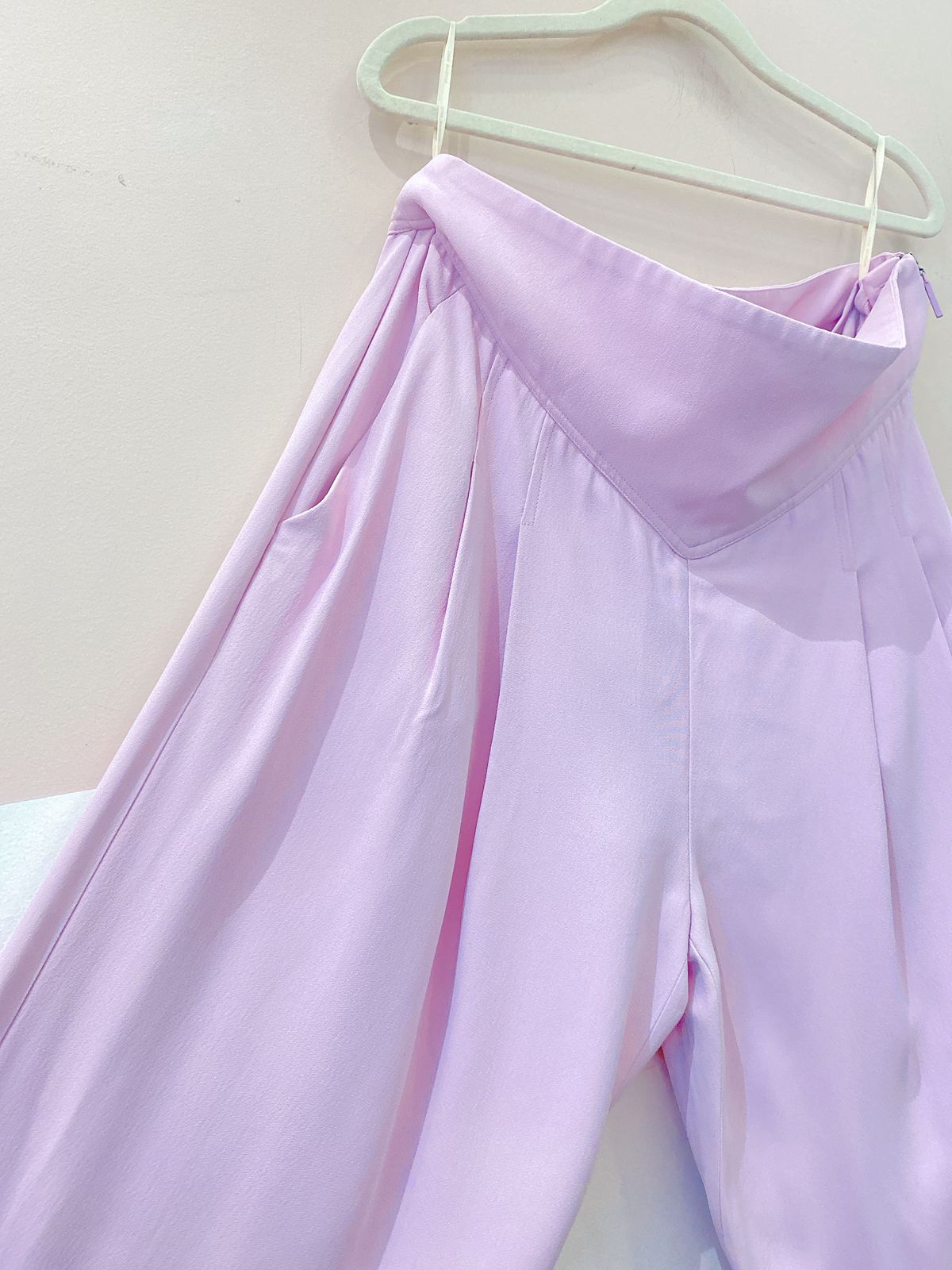 Calça crepe rosa Cris Barros 42