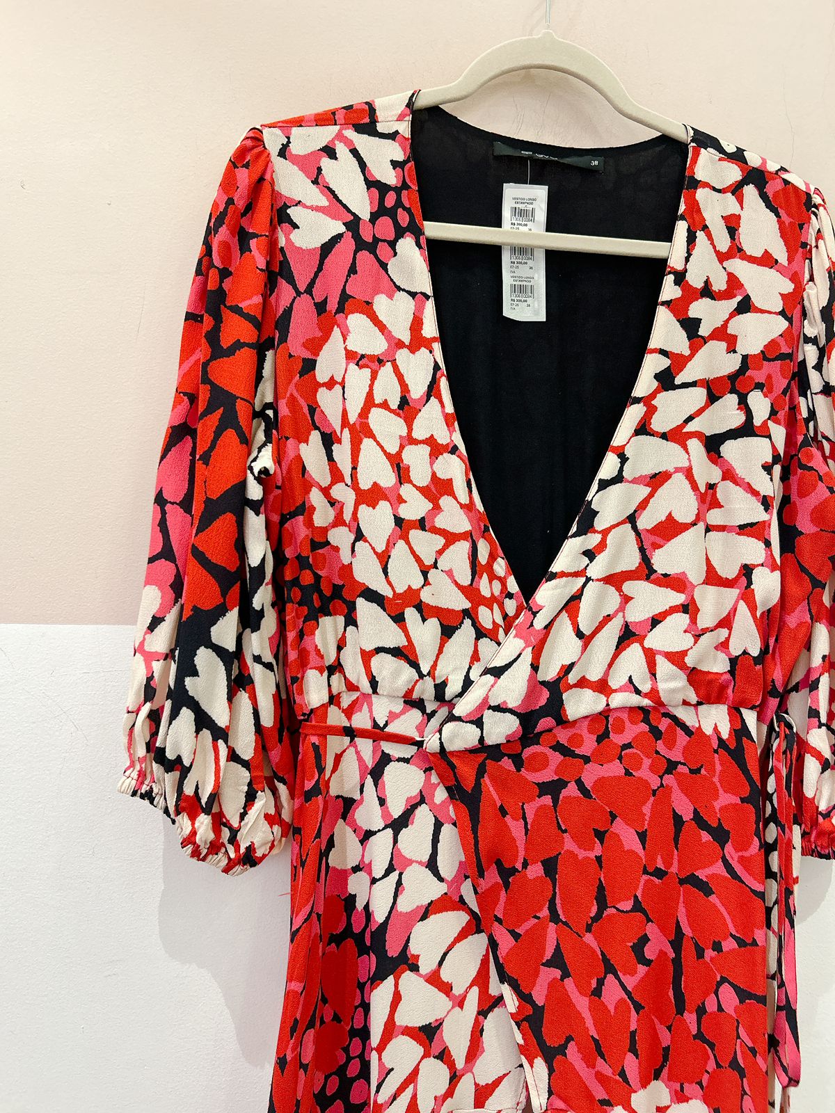 Vestido longo estampado EVA 38