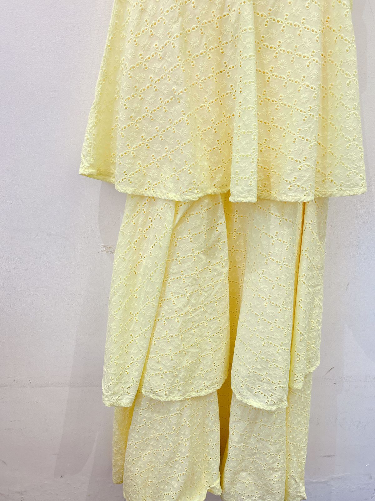 Vestido longo laise amarelo Majeste PP