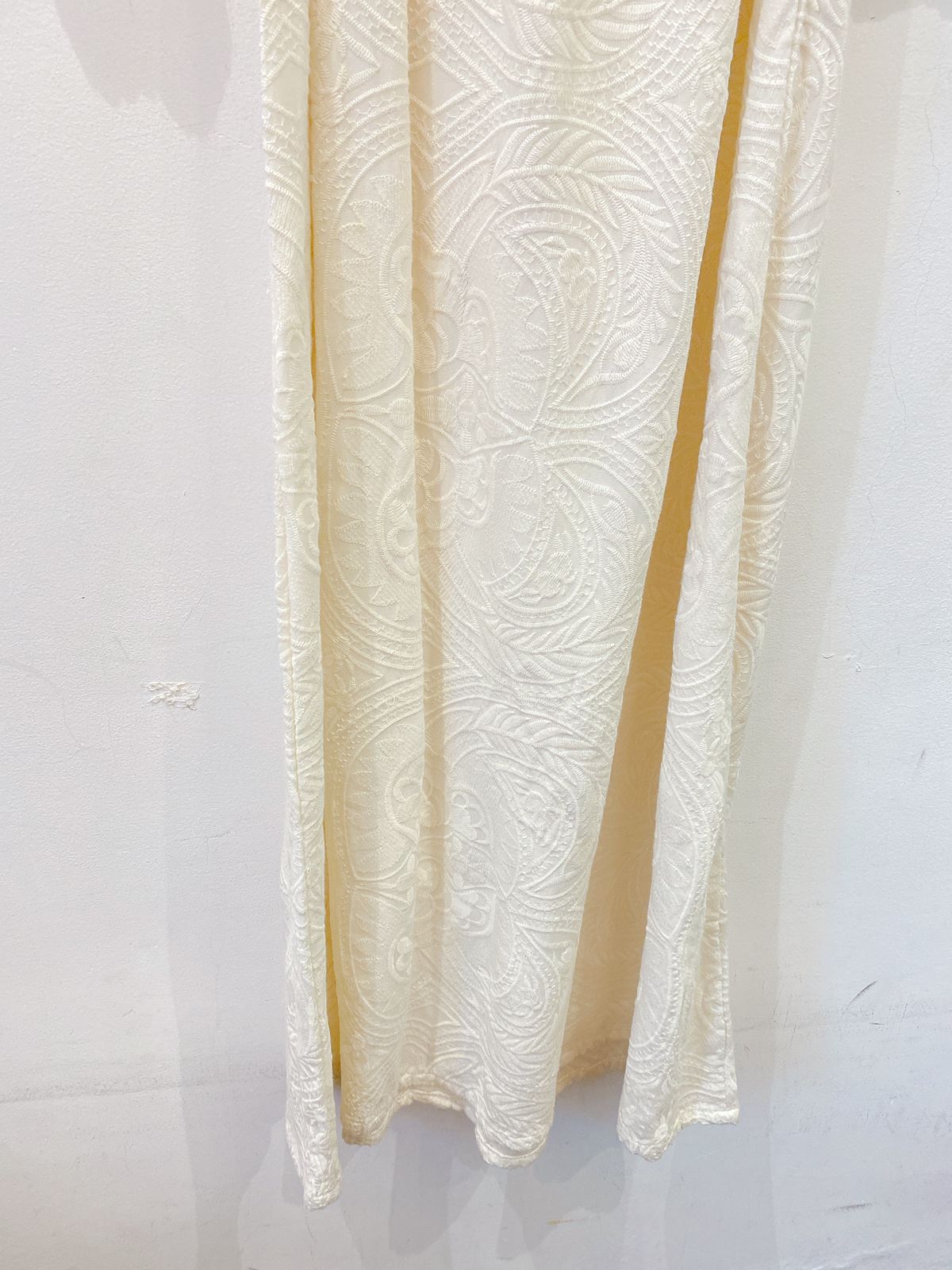 Vestido midi off white ciganinha Maria Filó M