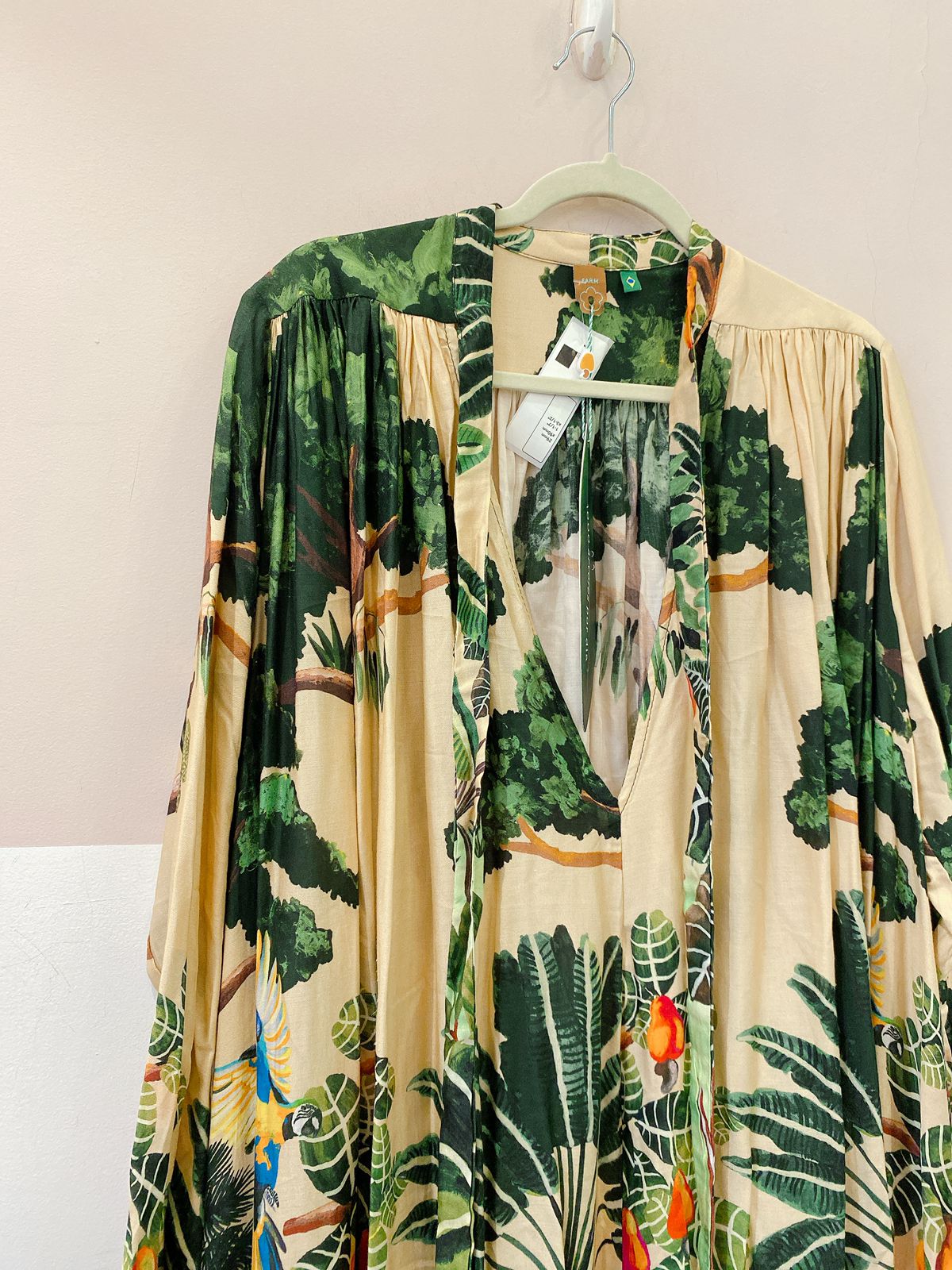 Vestido amplo estampado Farm GG