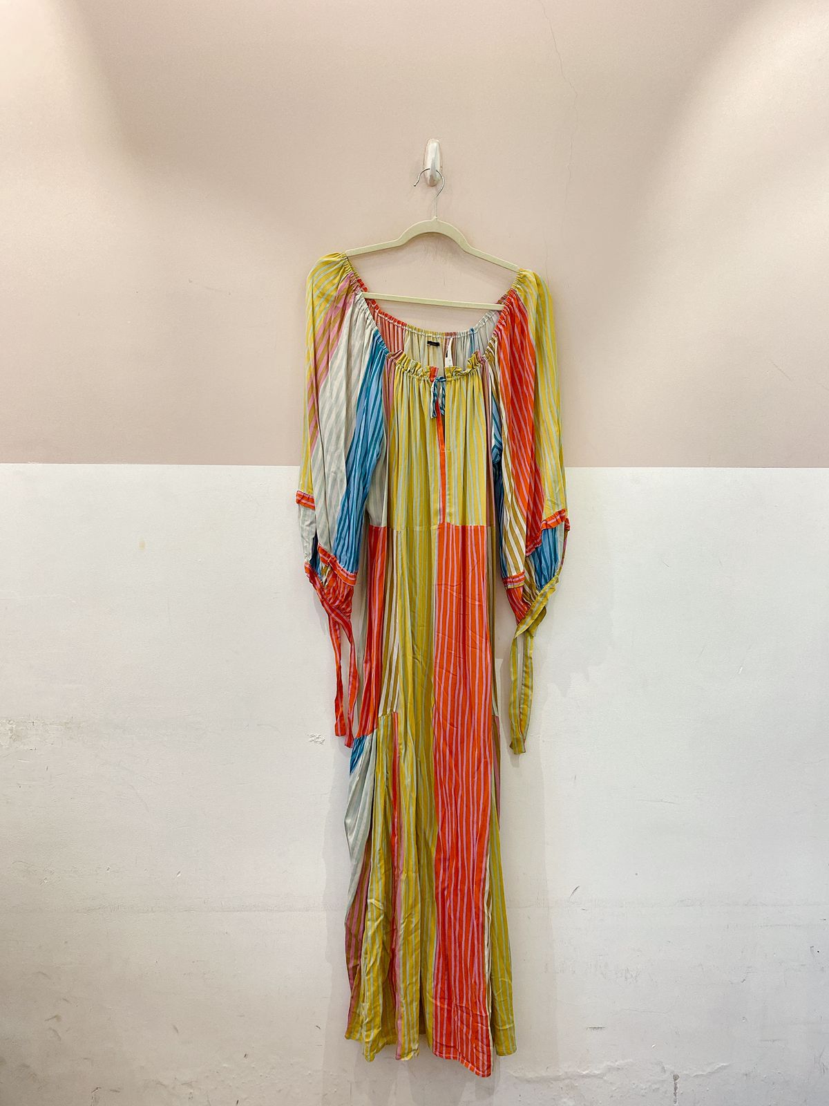 Vestido midi listrado Cantão GG