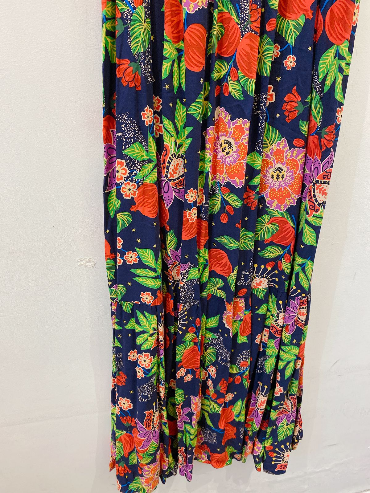 Vestido midi busto lastéx estampado Cantão GG