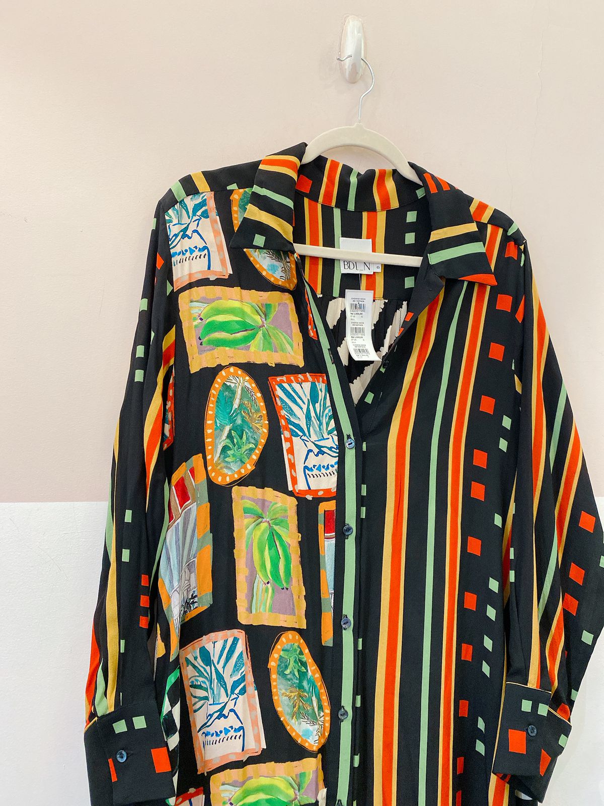 Chemise seda estampada BDLN G