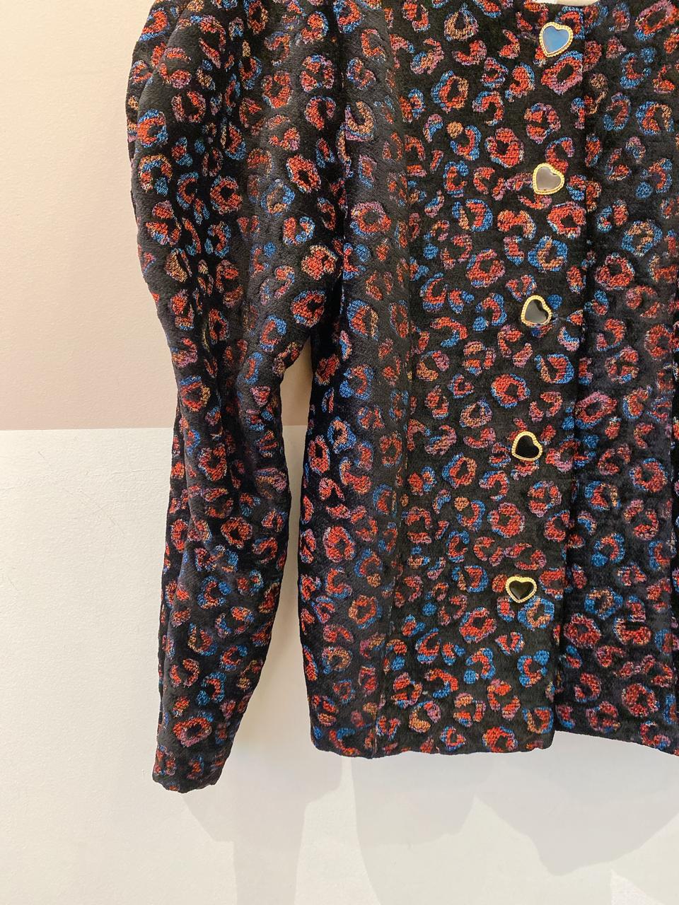 Casaqueto jacquard onça Valônia Veras P