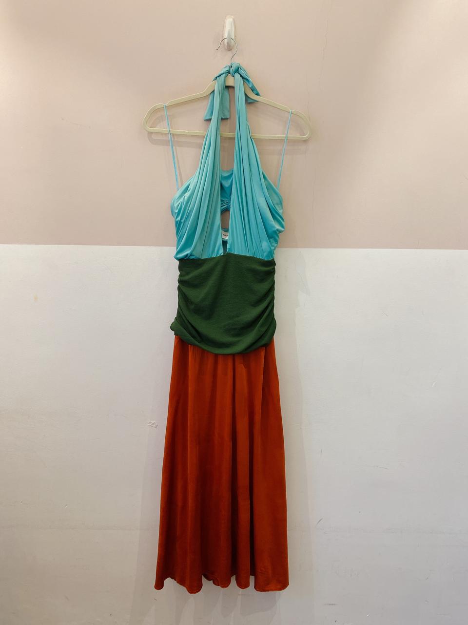 Vestido longo 3 cores Cris Barros 34