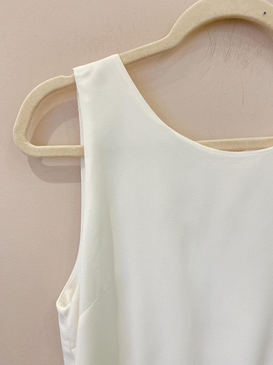 Top branco franja Agilitá 40