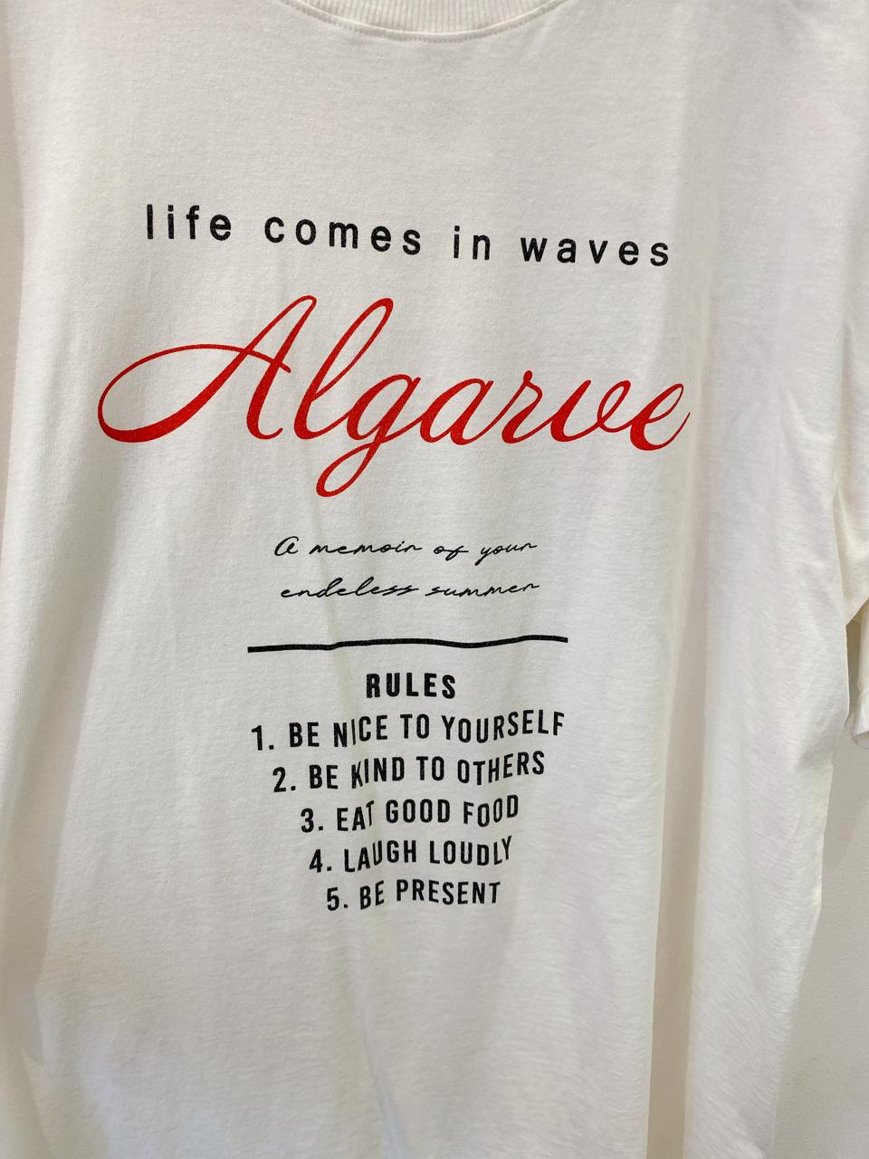 Tshirt branca algarve Nanaminze G