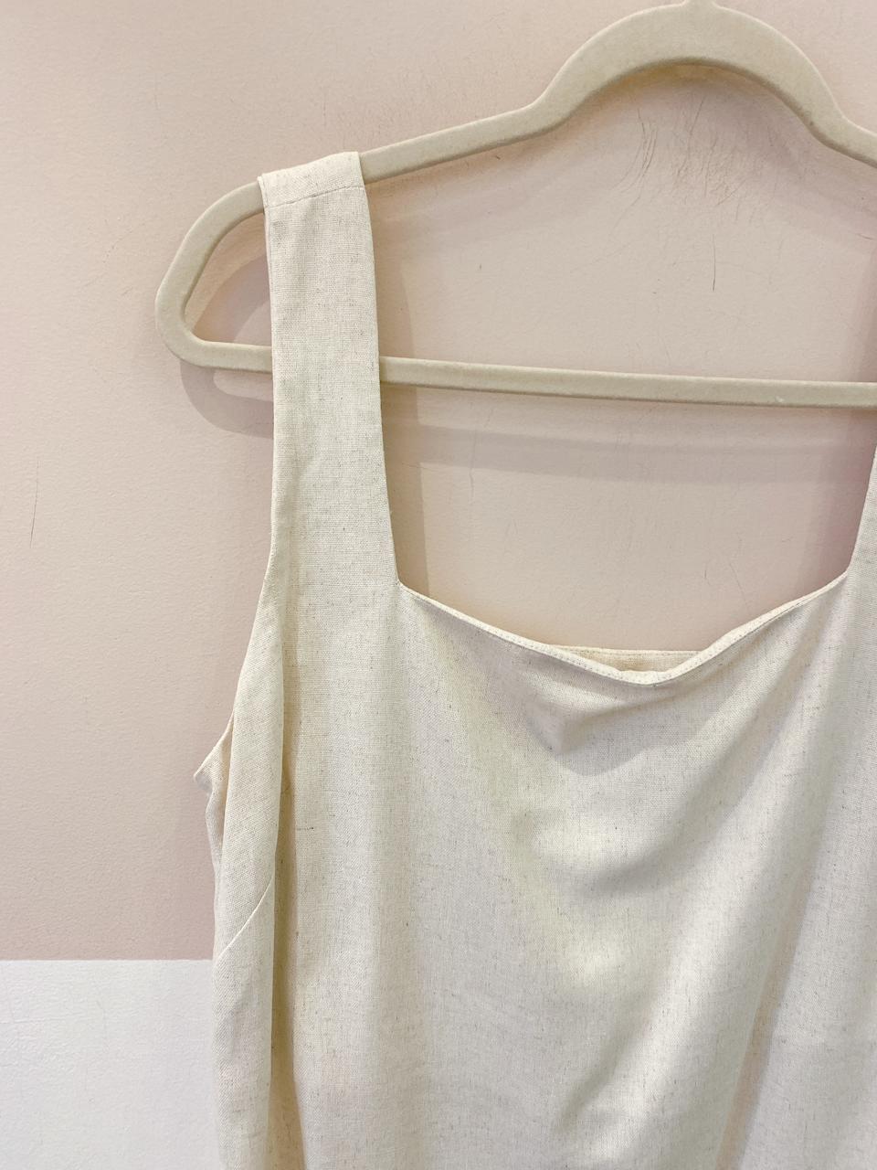 Vestido curto bege Benit 42
