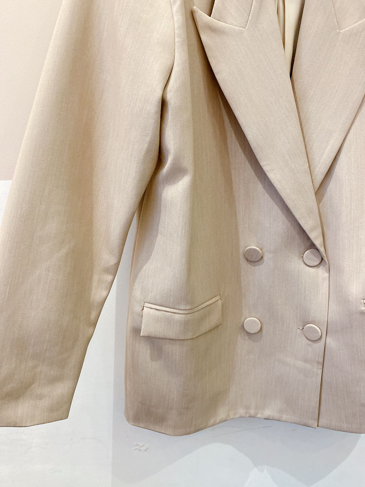 Blazer amplo bege Charth GG