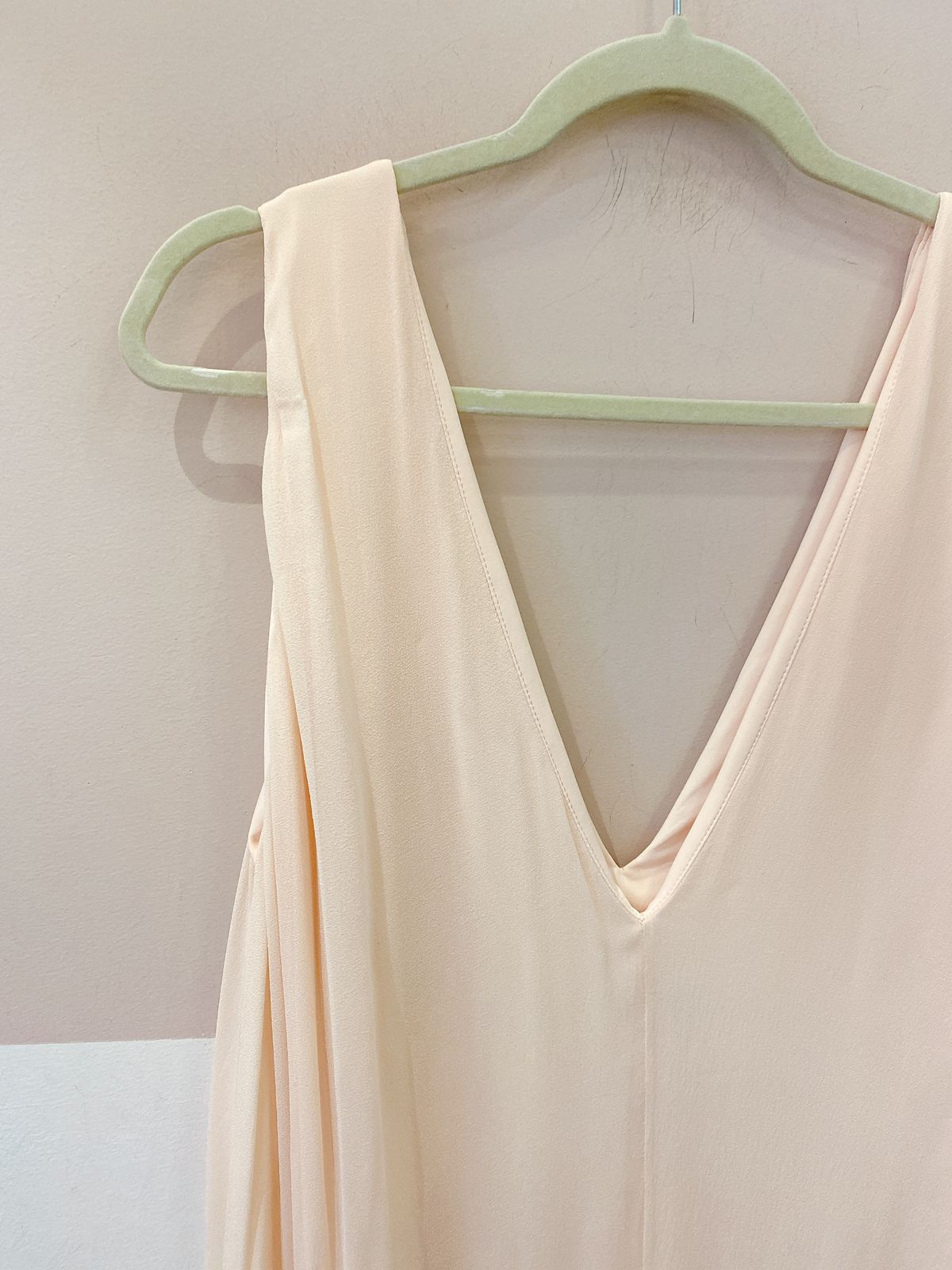 Vestido longo fluído rosê Trinitá 38