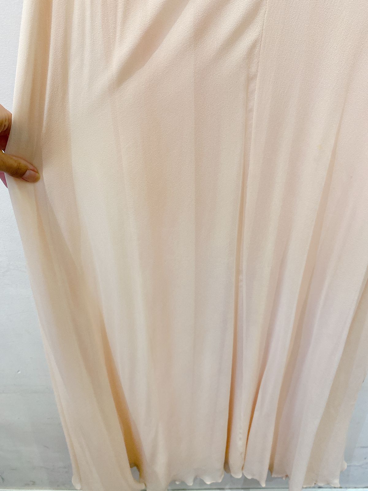 Vestido longo fluído rosê Trinitá 38