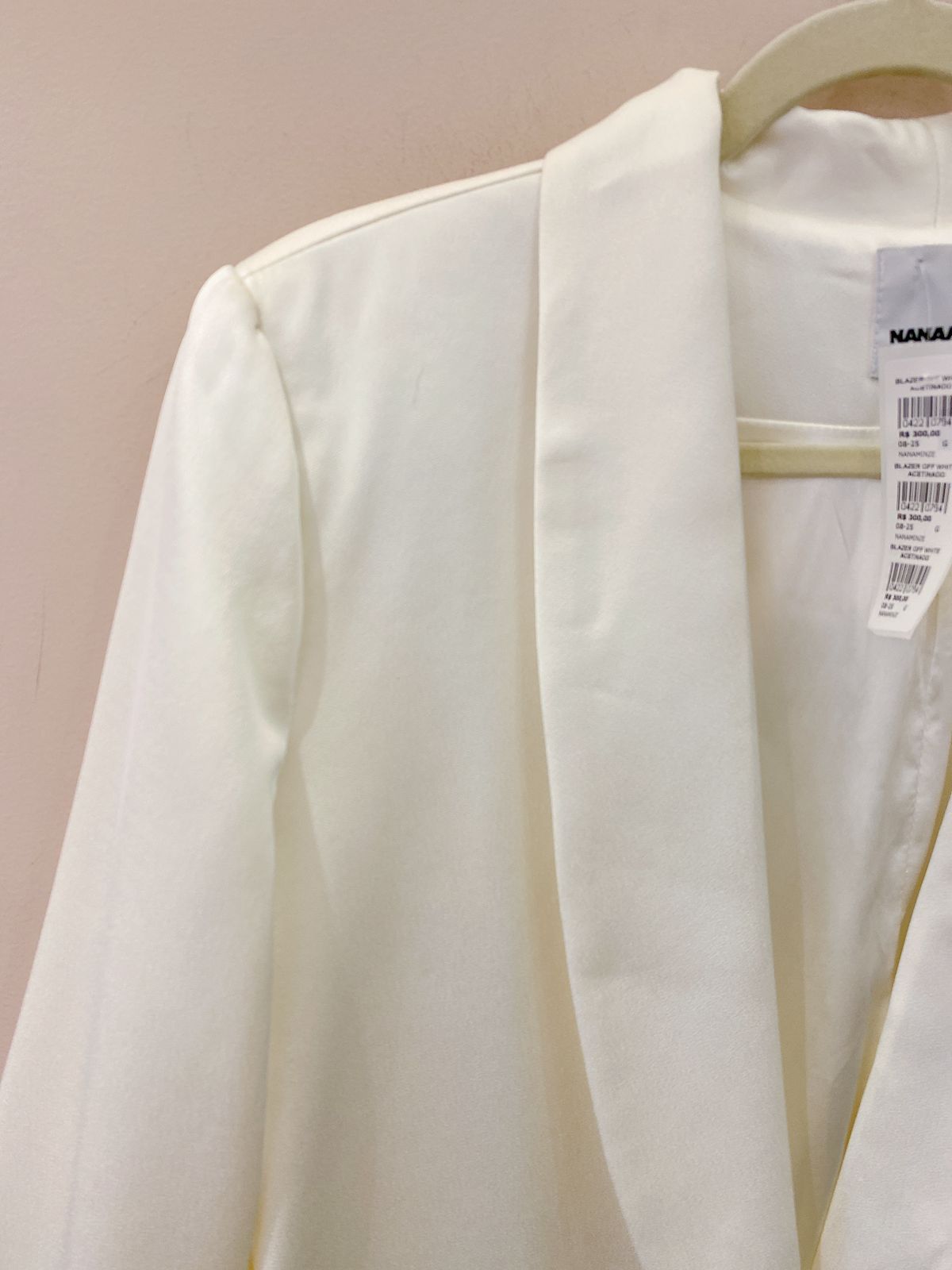 Blazer off acetinado Nanaminze G