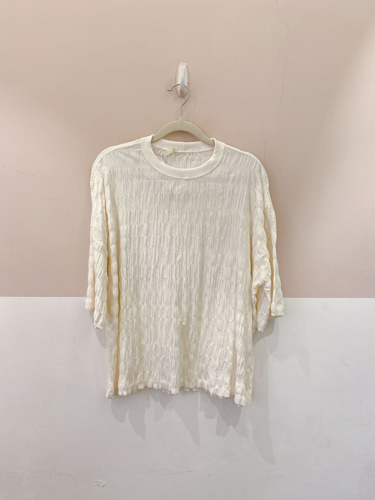 Camisa off white textura Onni M
