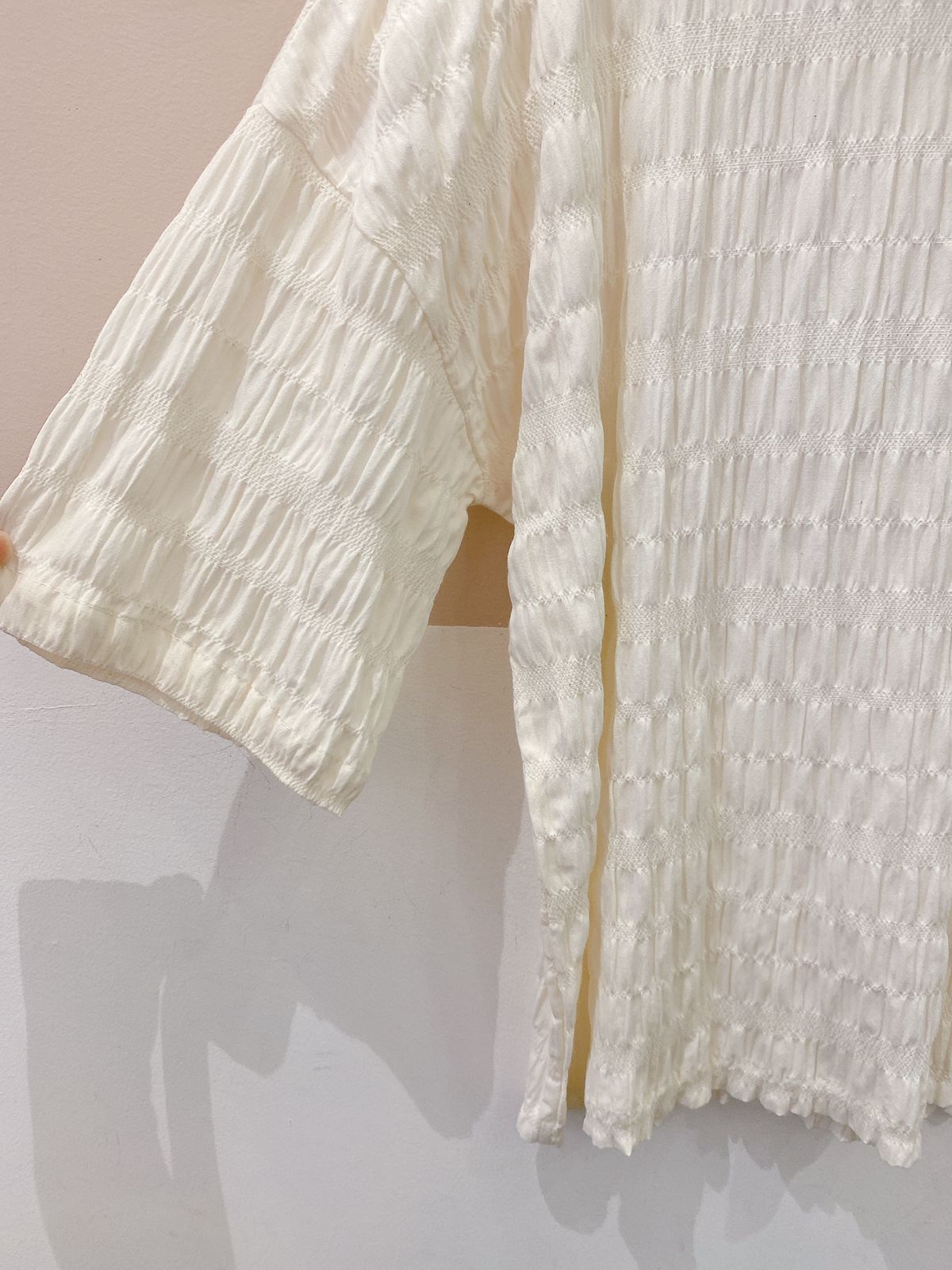Camisa off white textura Onni M