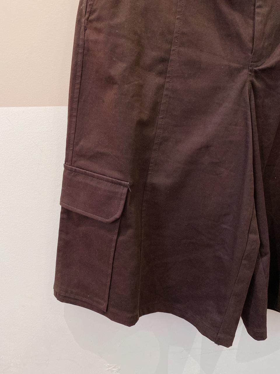 Bermuda marrom cargo Zara G