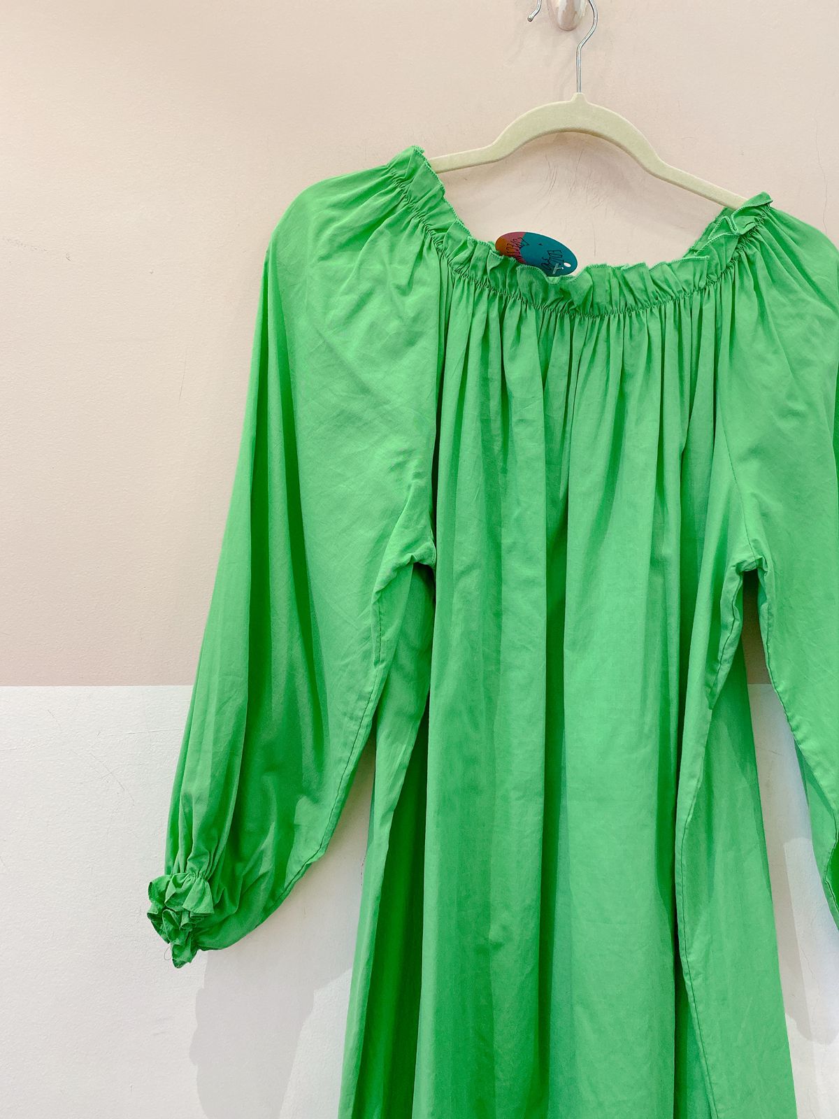 Vestido midi verde P