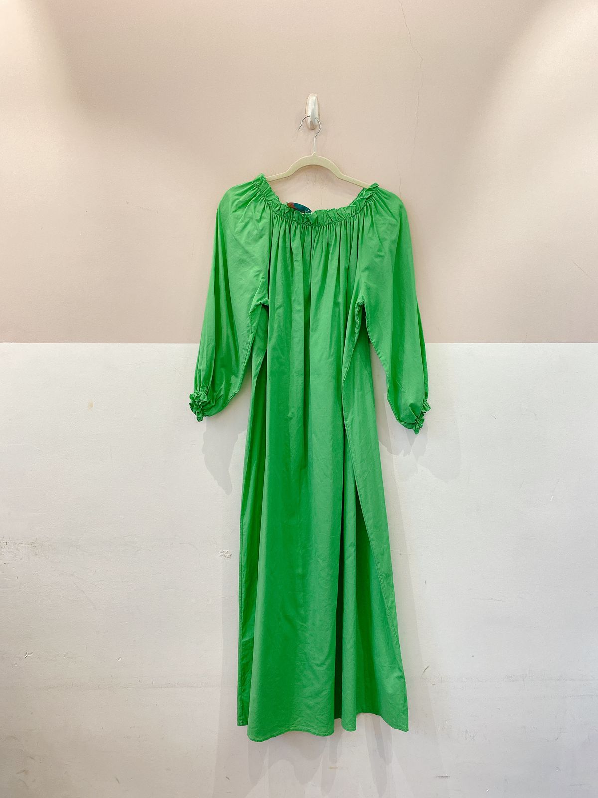 Vestido midi verde P