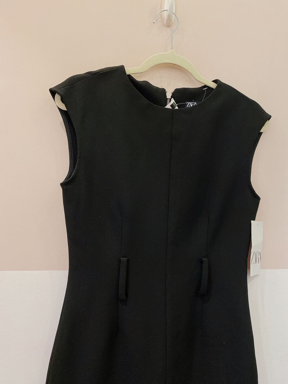 Vestido preto reto Zara P