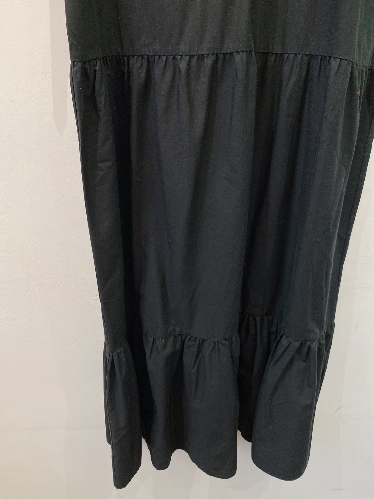 Vestido midi preto liso Zara G