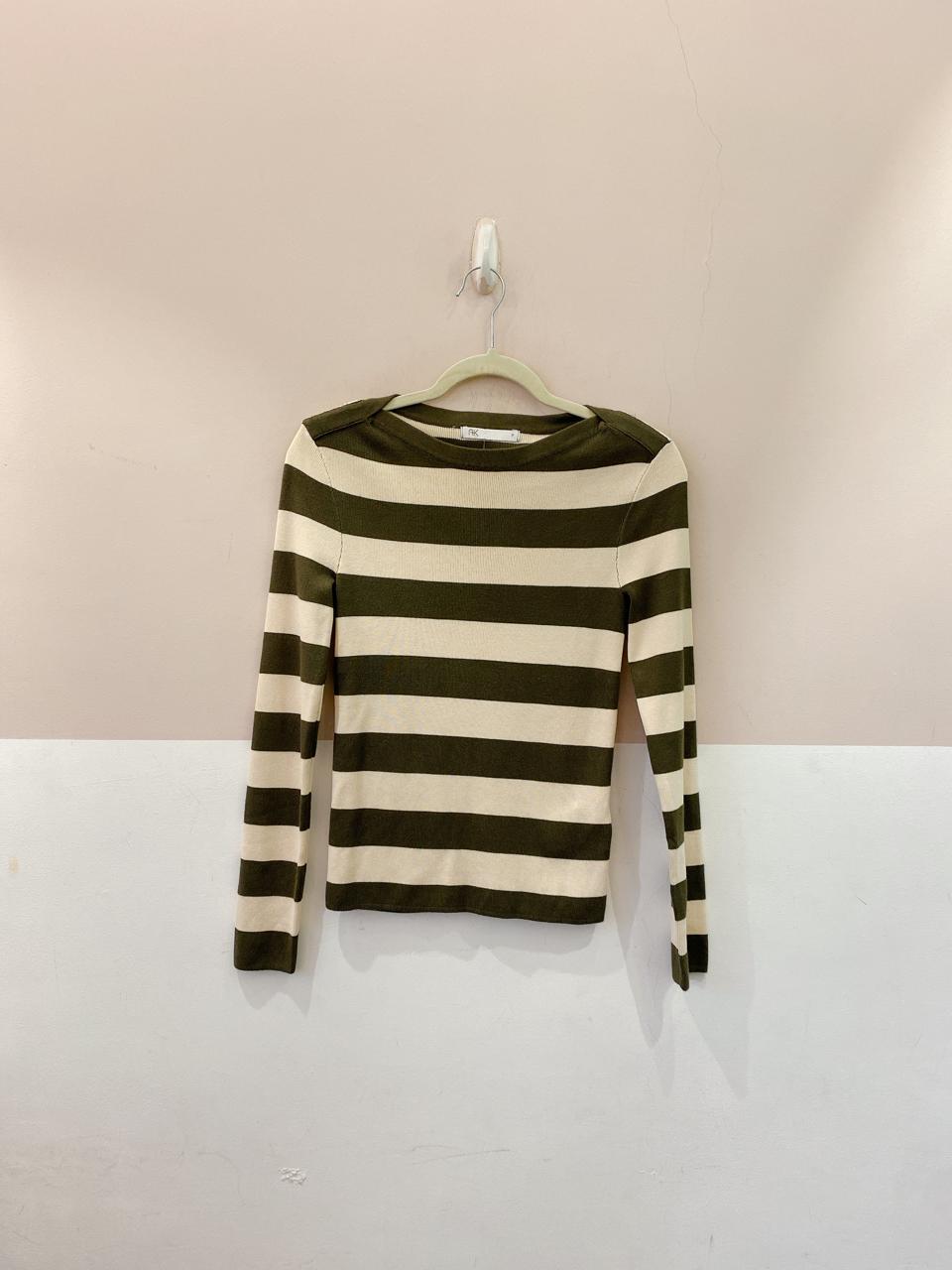 Blusa tricot listrado Riachuelo P