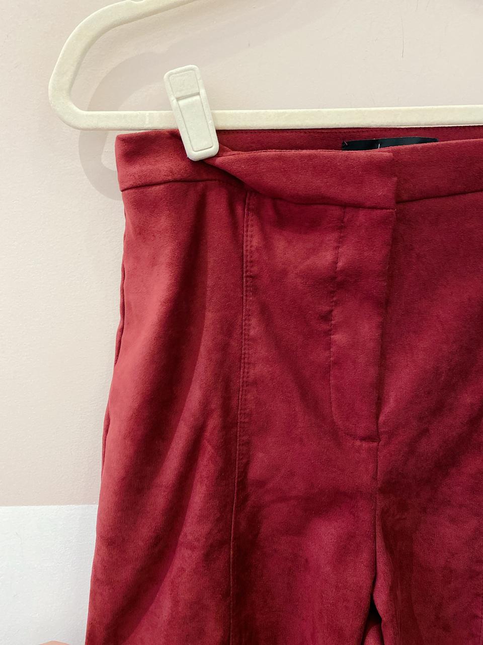 Bermuda suede vinho Riachuelo 36