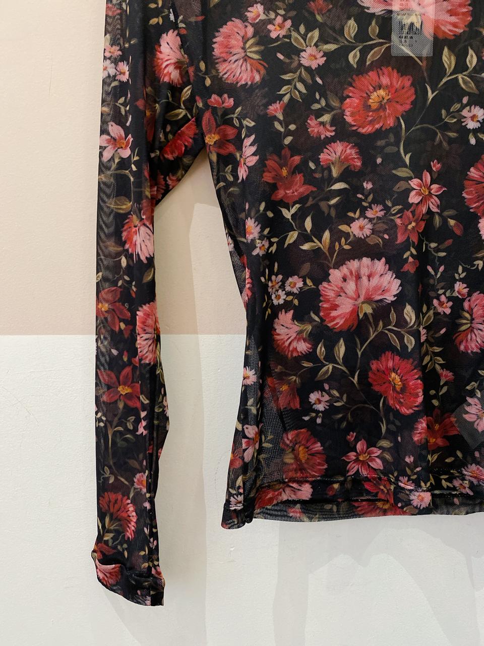 Blusa tule floral Riachuelo P