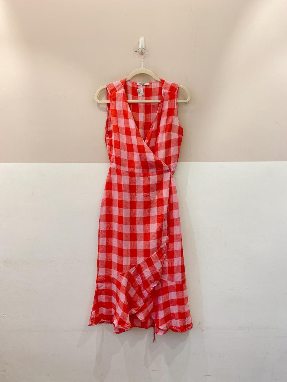 Vestido midi linho quadriculado Richards 38