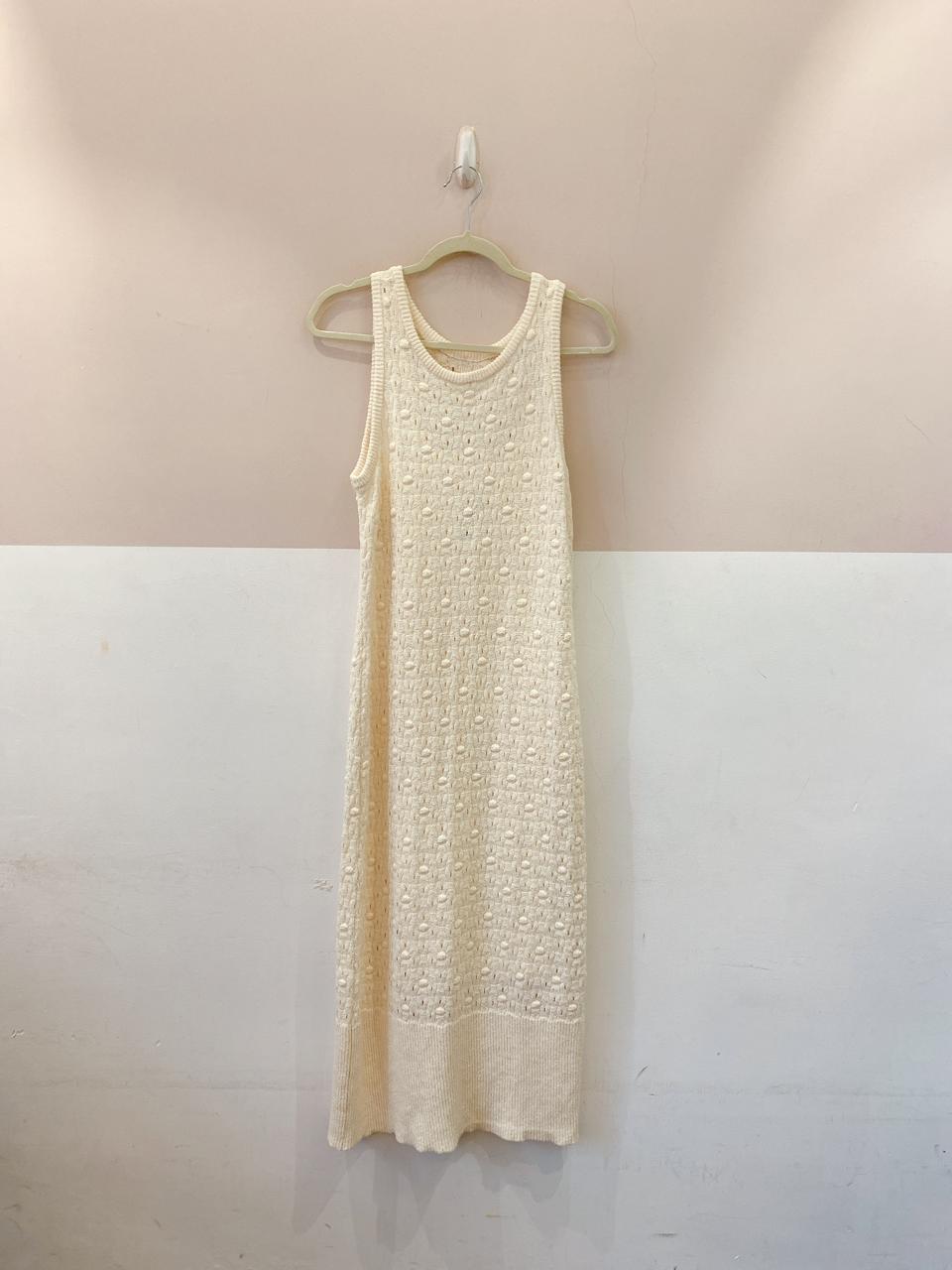 Vestido tricot off white Renner M