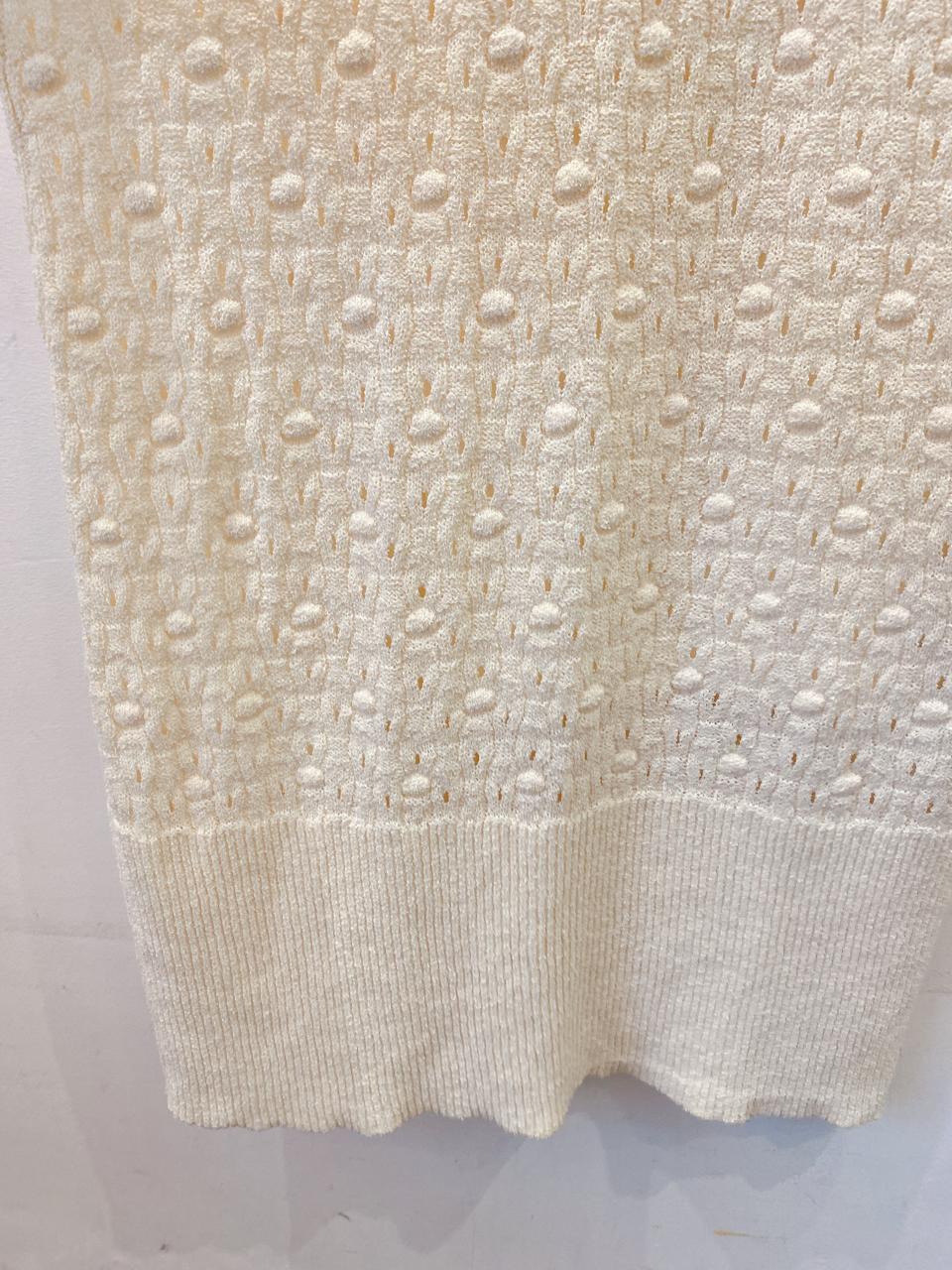 Vestido tricot off white Renner M