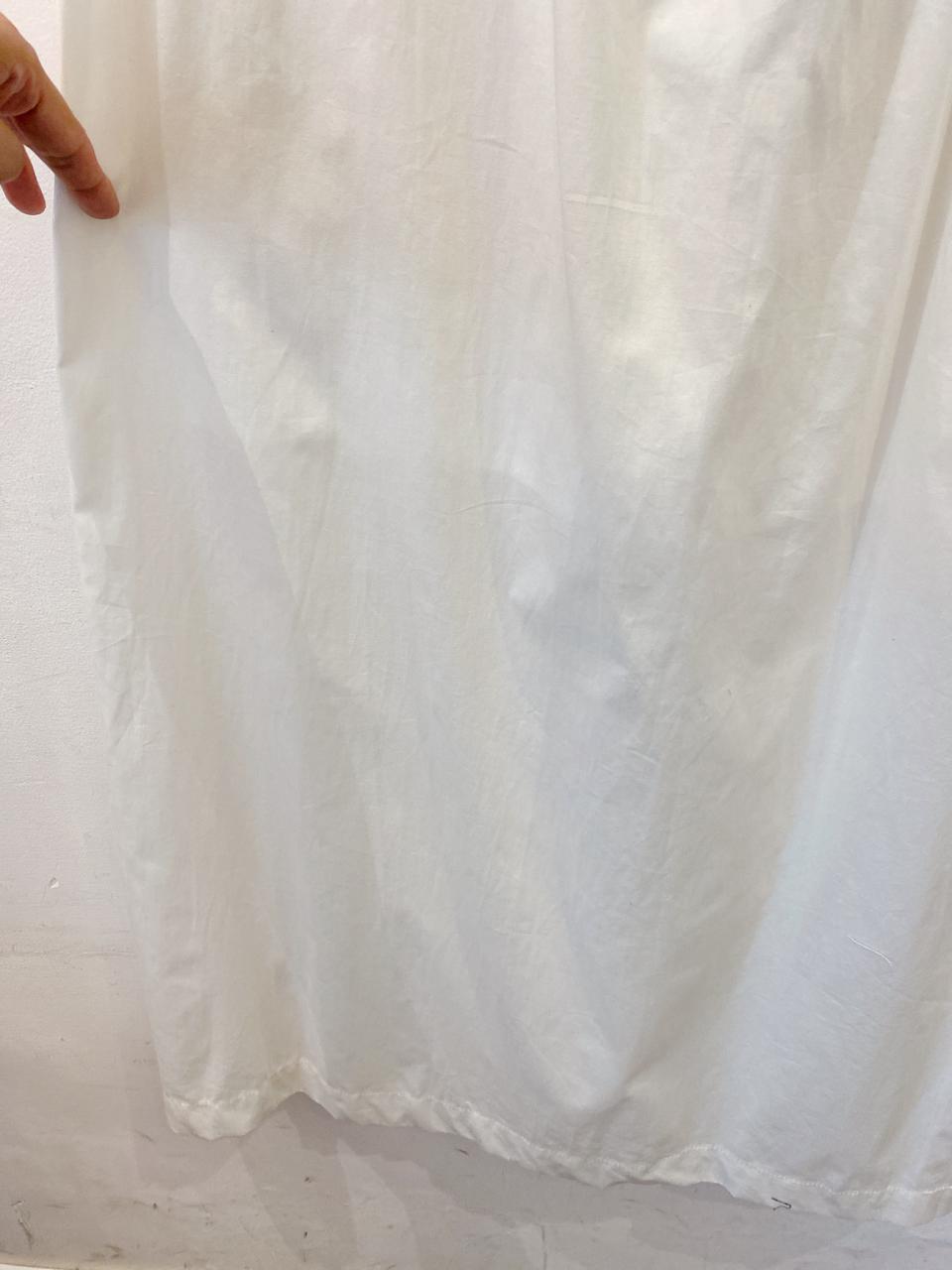 Vestido midi branco corset Dress To G