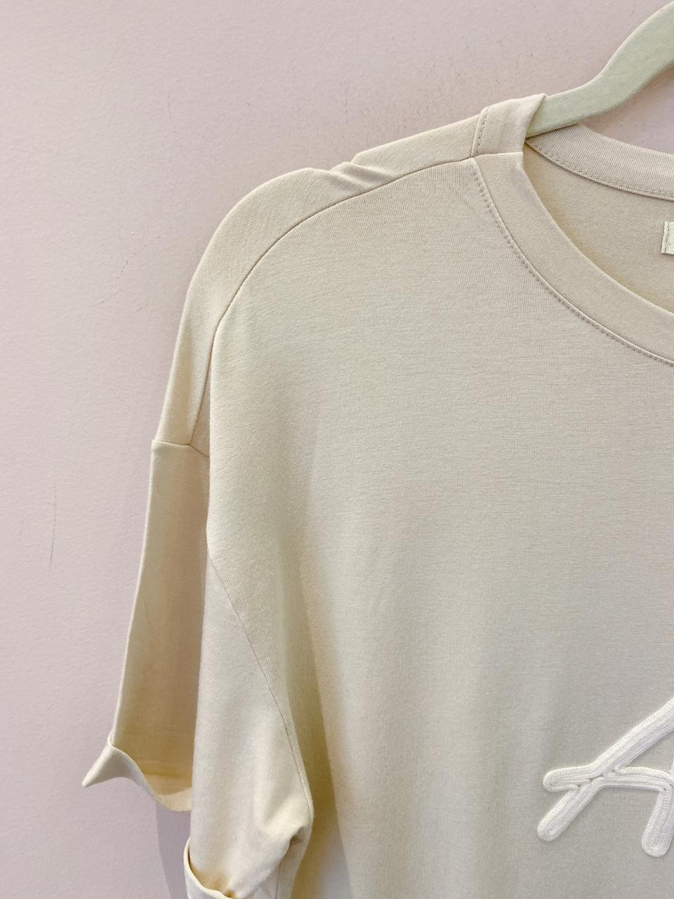 Blusa malha bege Lofty Style M
