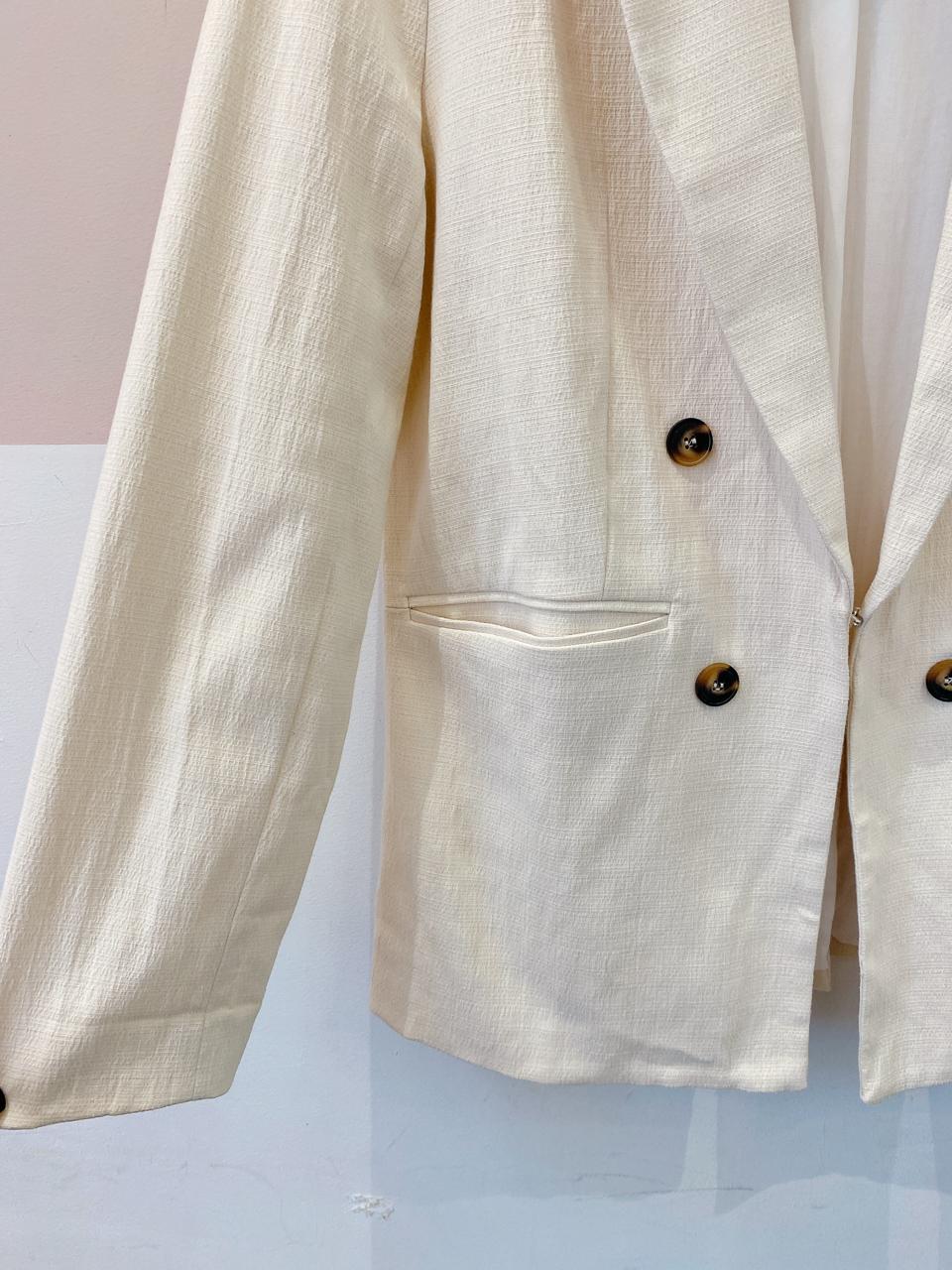 Blazer bege botões Ida 42