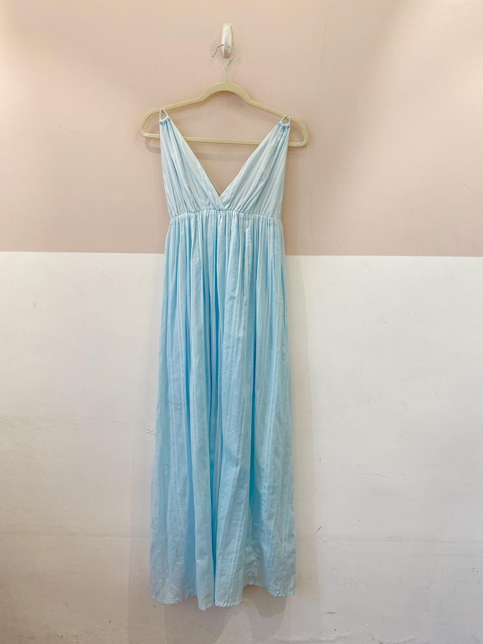 Vestido midi azul Pool M