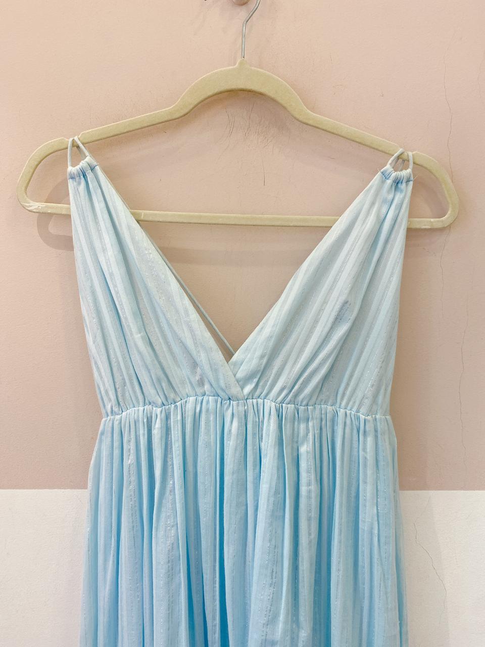 Vestido midi azul Pool M