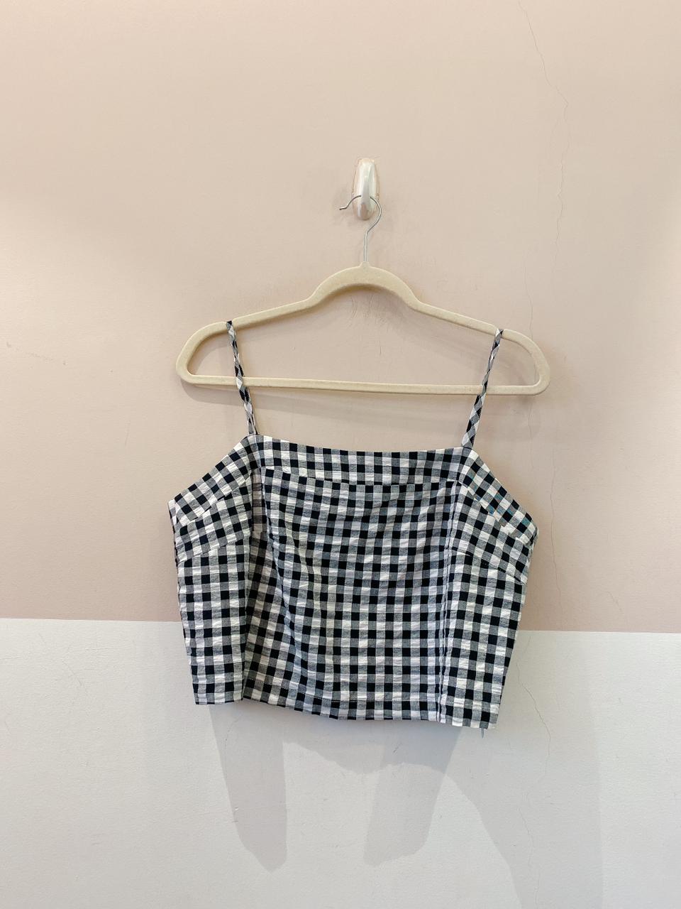 Blusa p&b vichy Shoulder 44