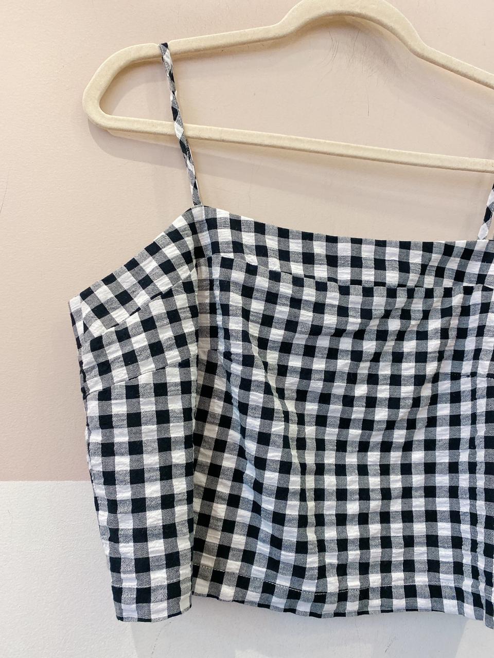 Blusa p&b vichy Shoulder 44