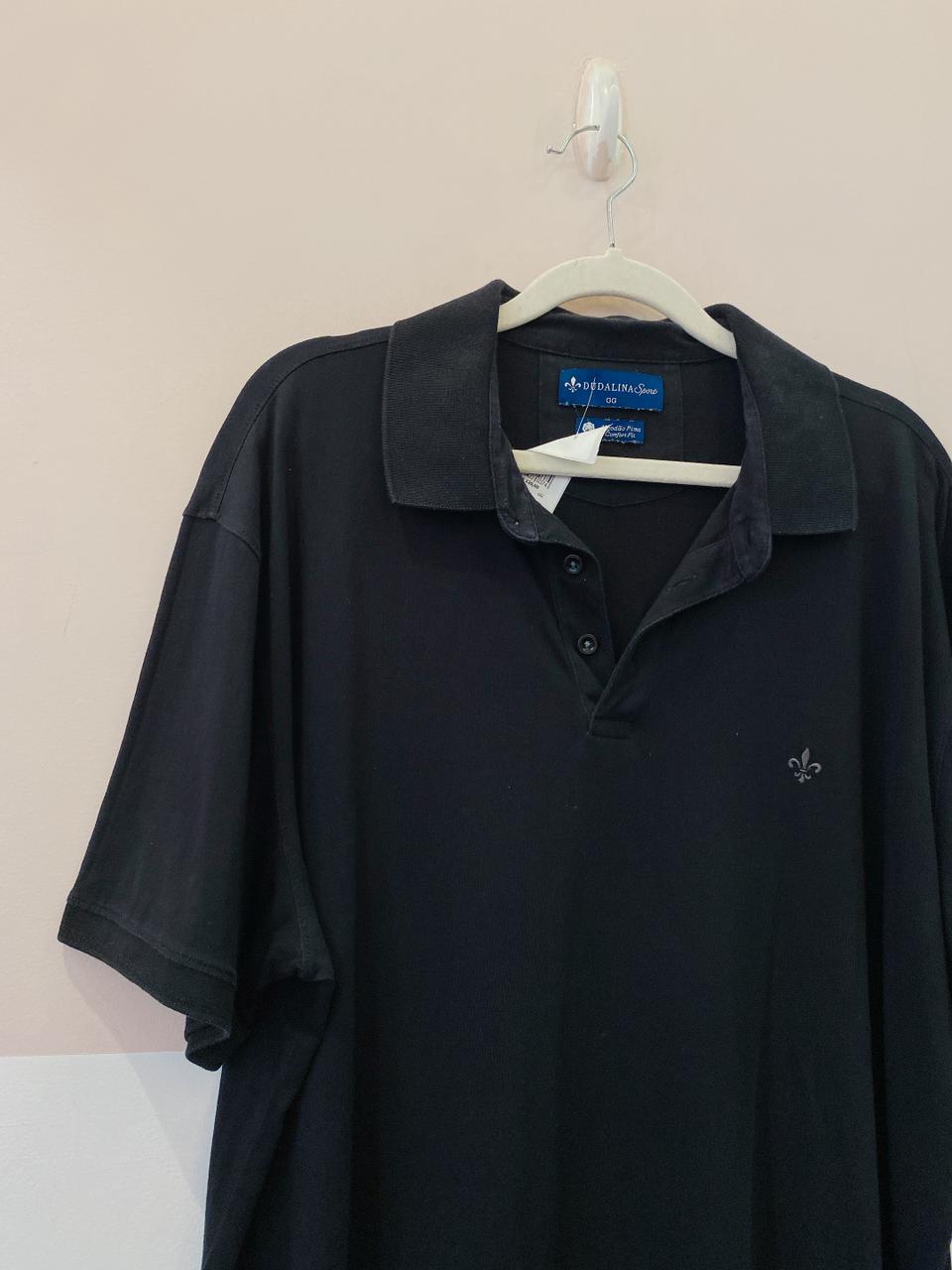 Blusa polo preta Dudalina GG