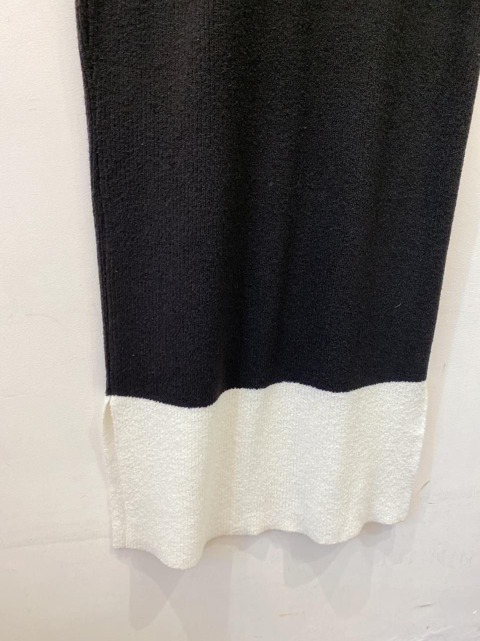 Vestido longo tricot p&b Dress To P