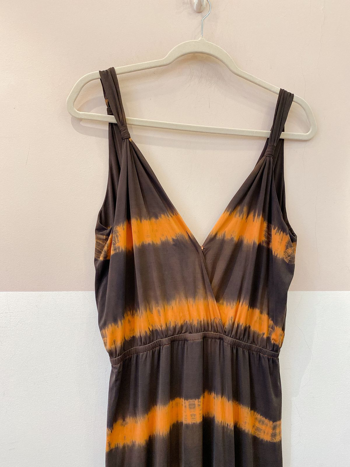 Saída de praia tie dye marrom Marju M