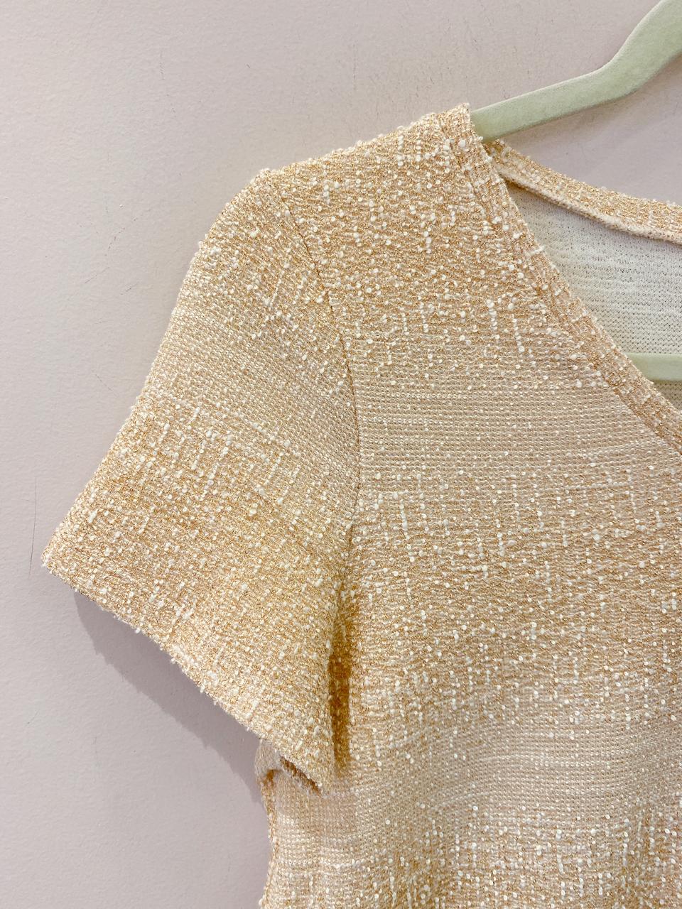 Blusa brilho dourada Gregory 36