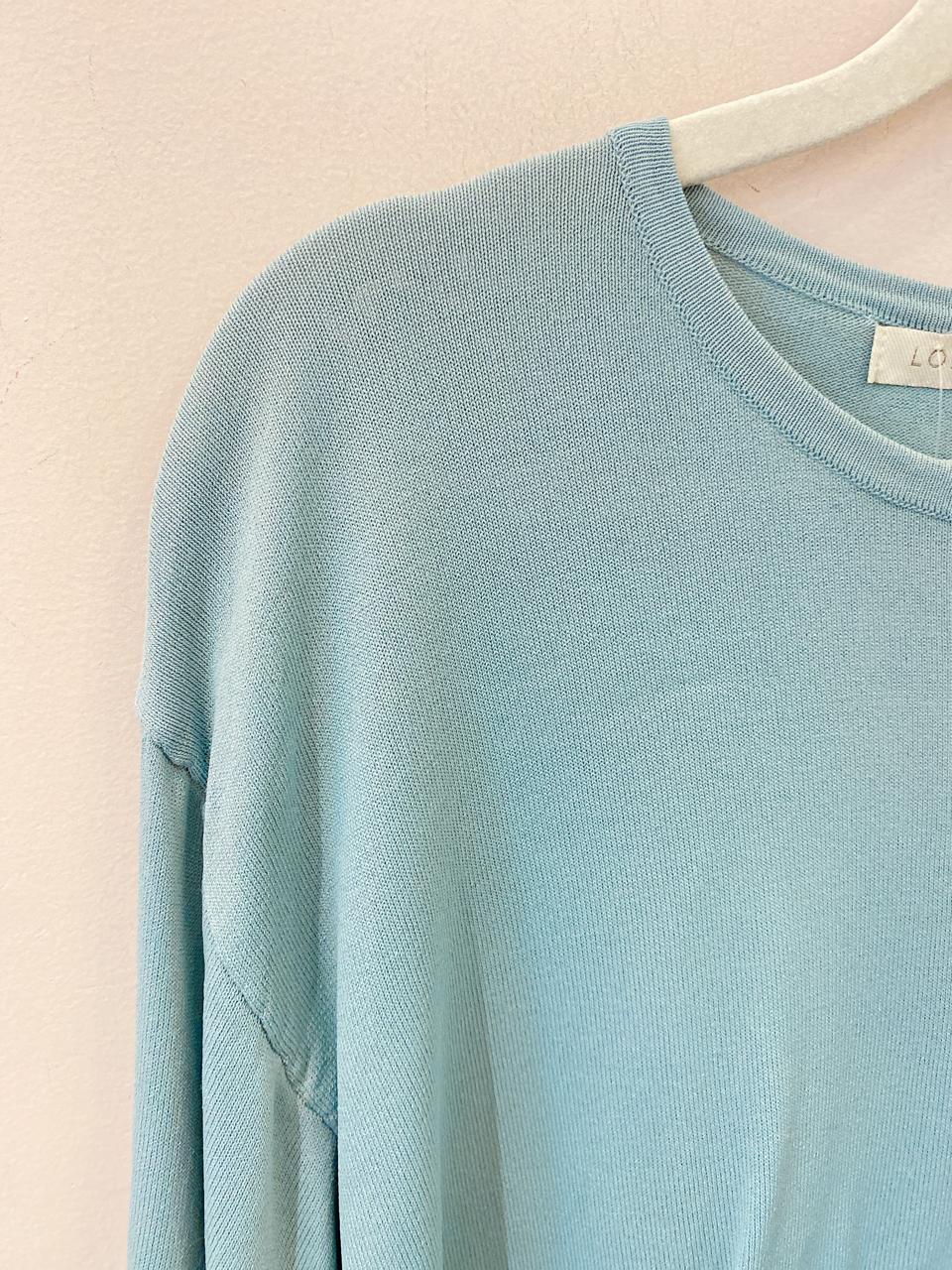 Blusa tricot azul Loft Style M