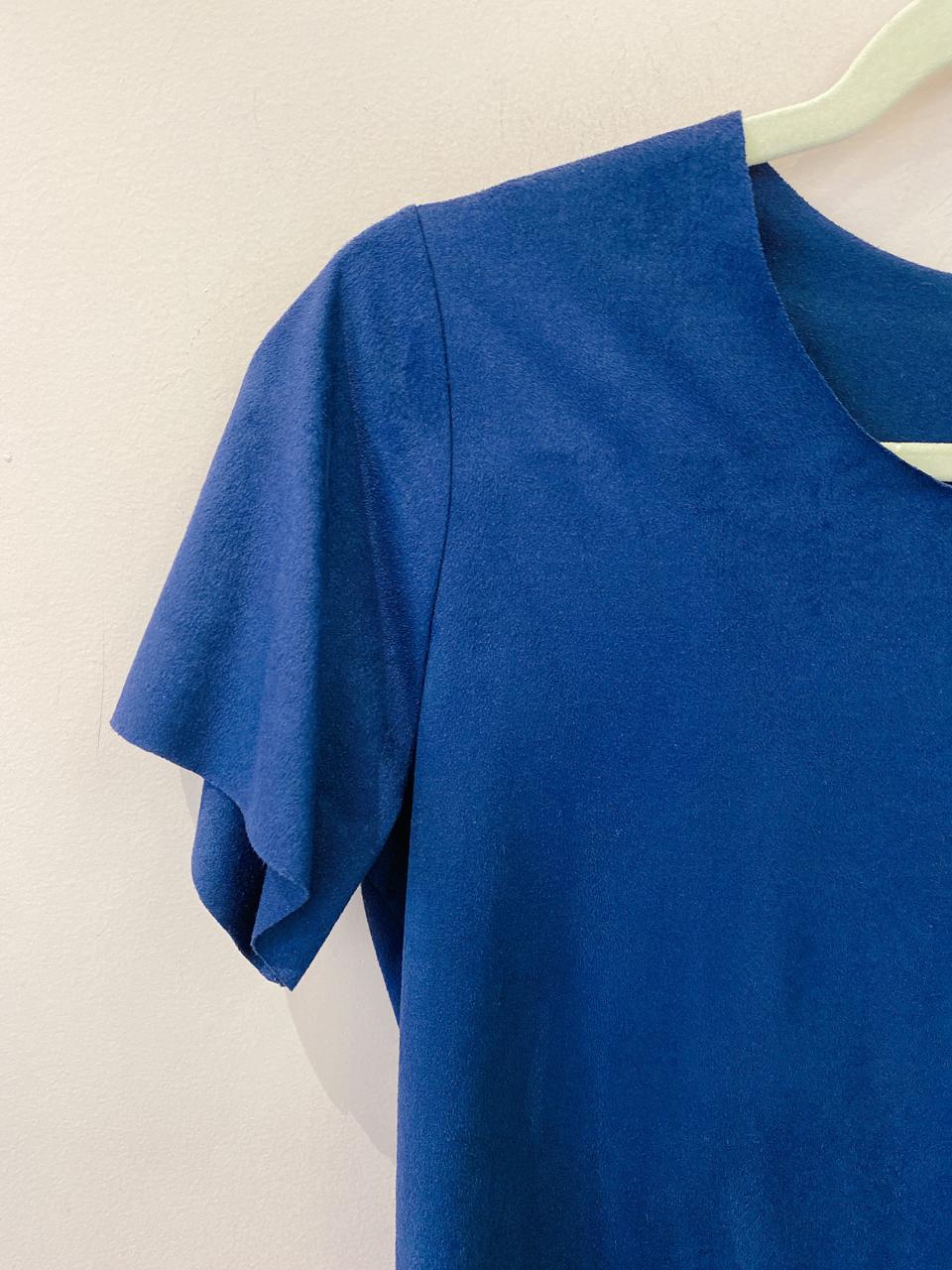 Blusa suede marinho Loft P
